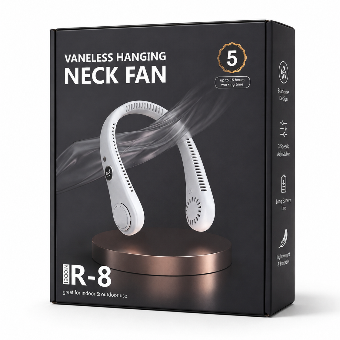 Hawks Black Neck Fan