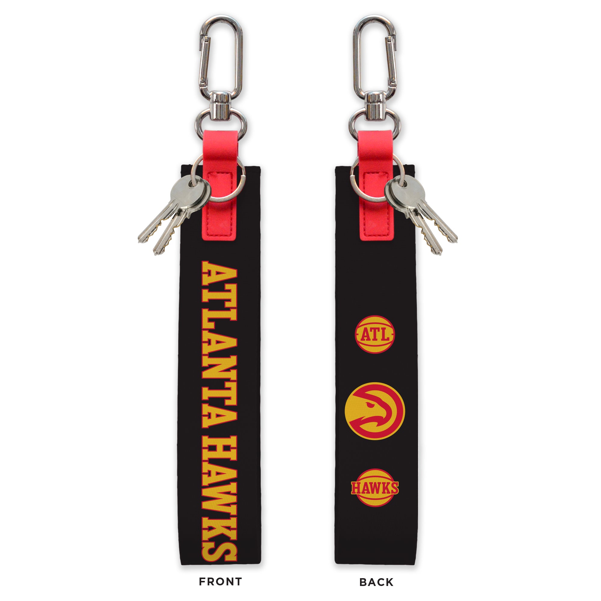 Hawks Oversized Strap Black Keychain