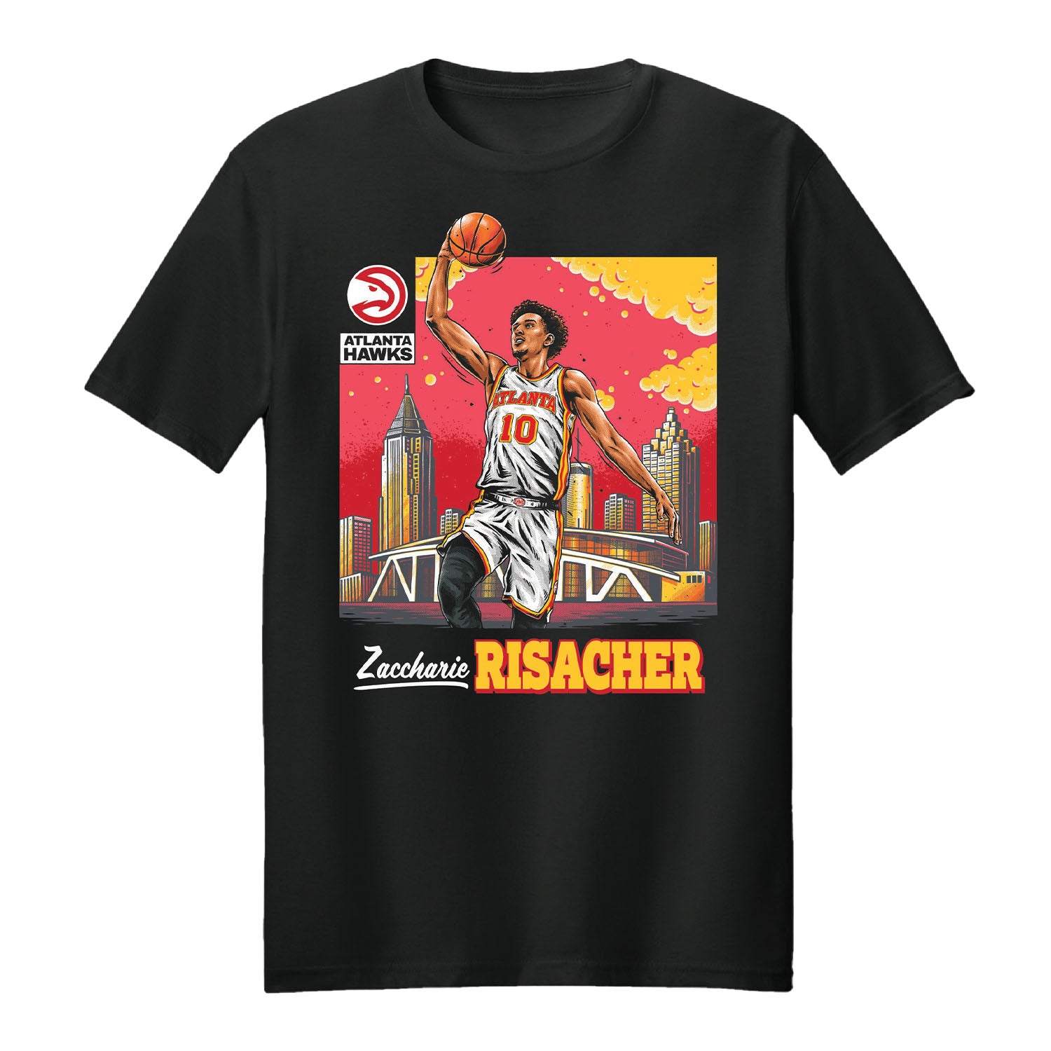 Risacher Black Core Skyline Player Tee