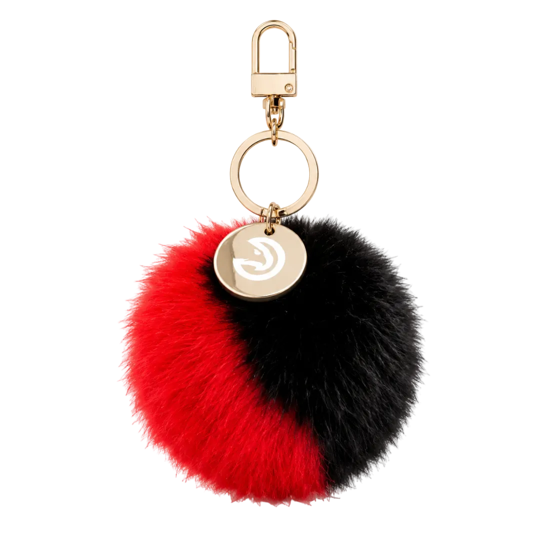 Lusso Hawks Alana Duo Fur Pom Key Chain
