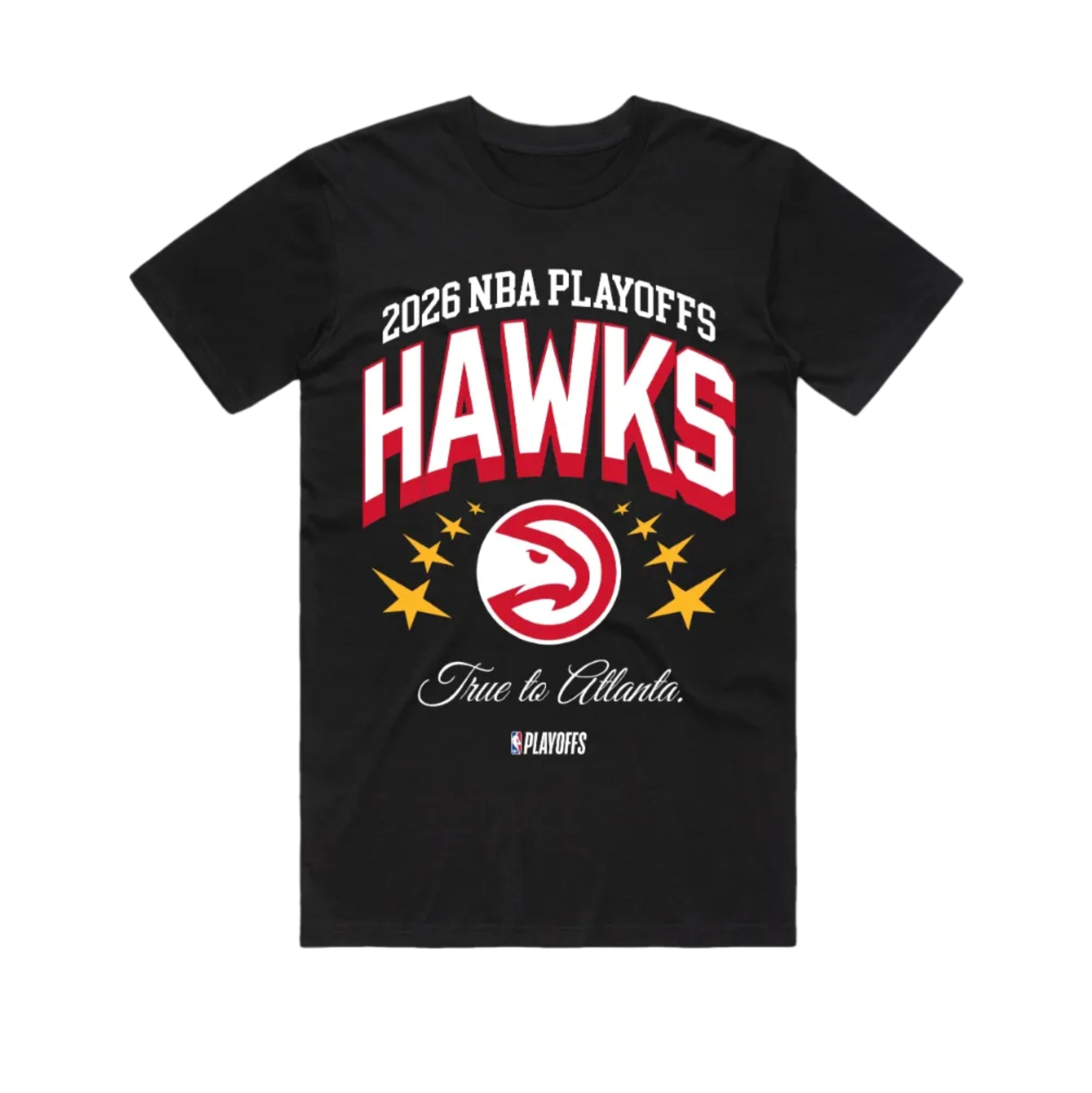 Hawks 2026 Playoff Stars Puff Tee