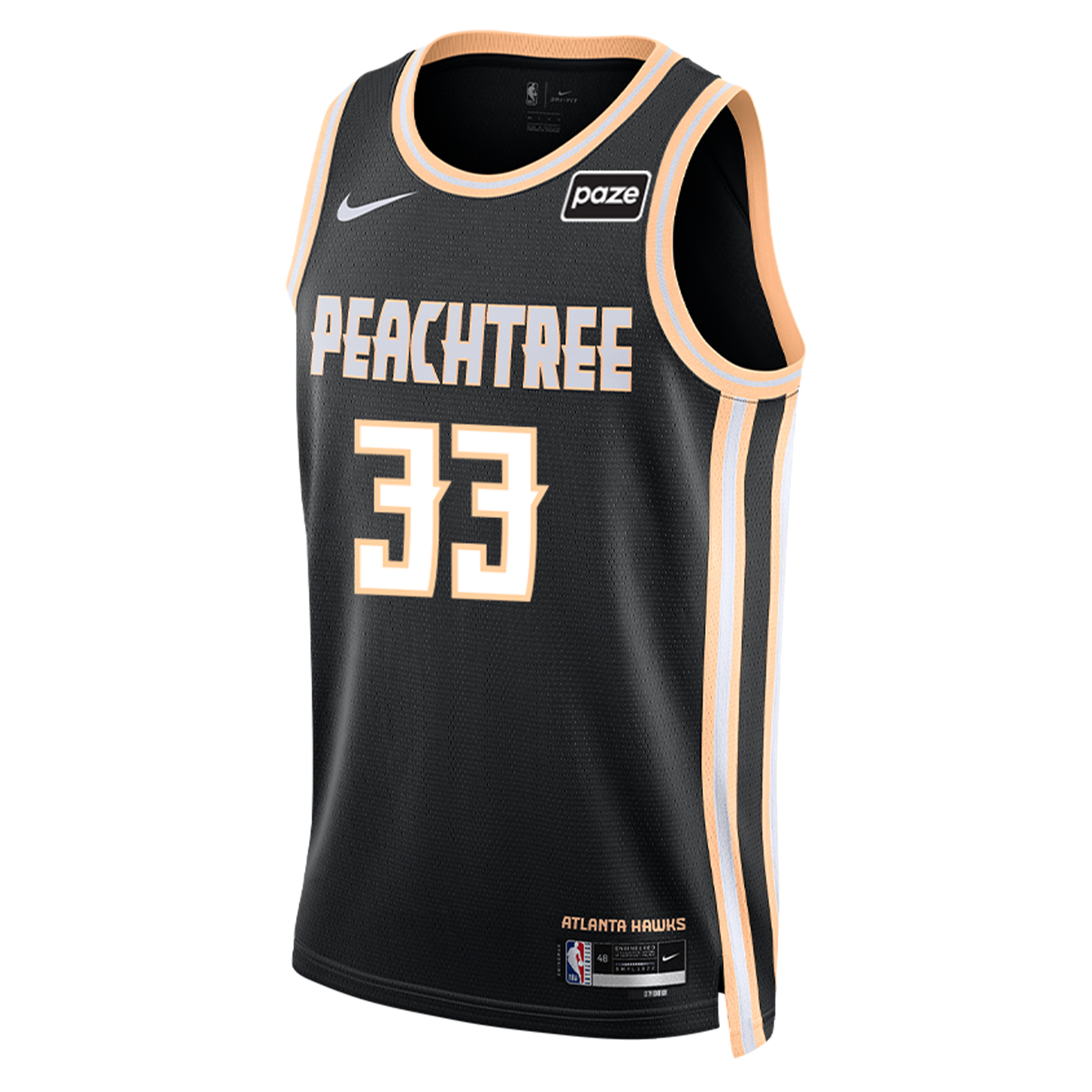 Caleb Houstan 25-26 Nike Peachtree City Edition Swingman Jersey