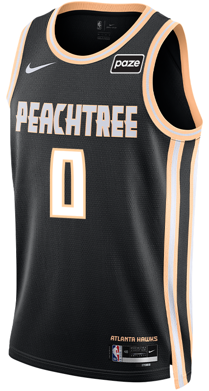 RayJ Dennis 25-26 Nike Peachtree City Edition Swingman Jersey