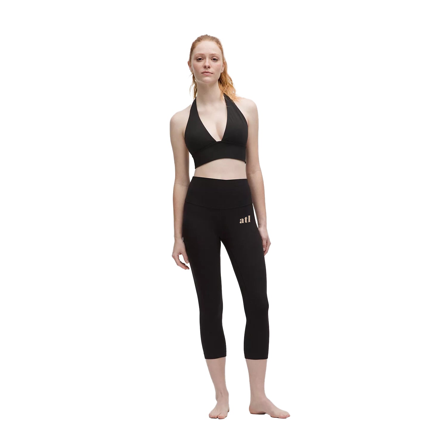 Hawks Crop Align Cream Font Pants