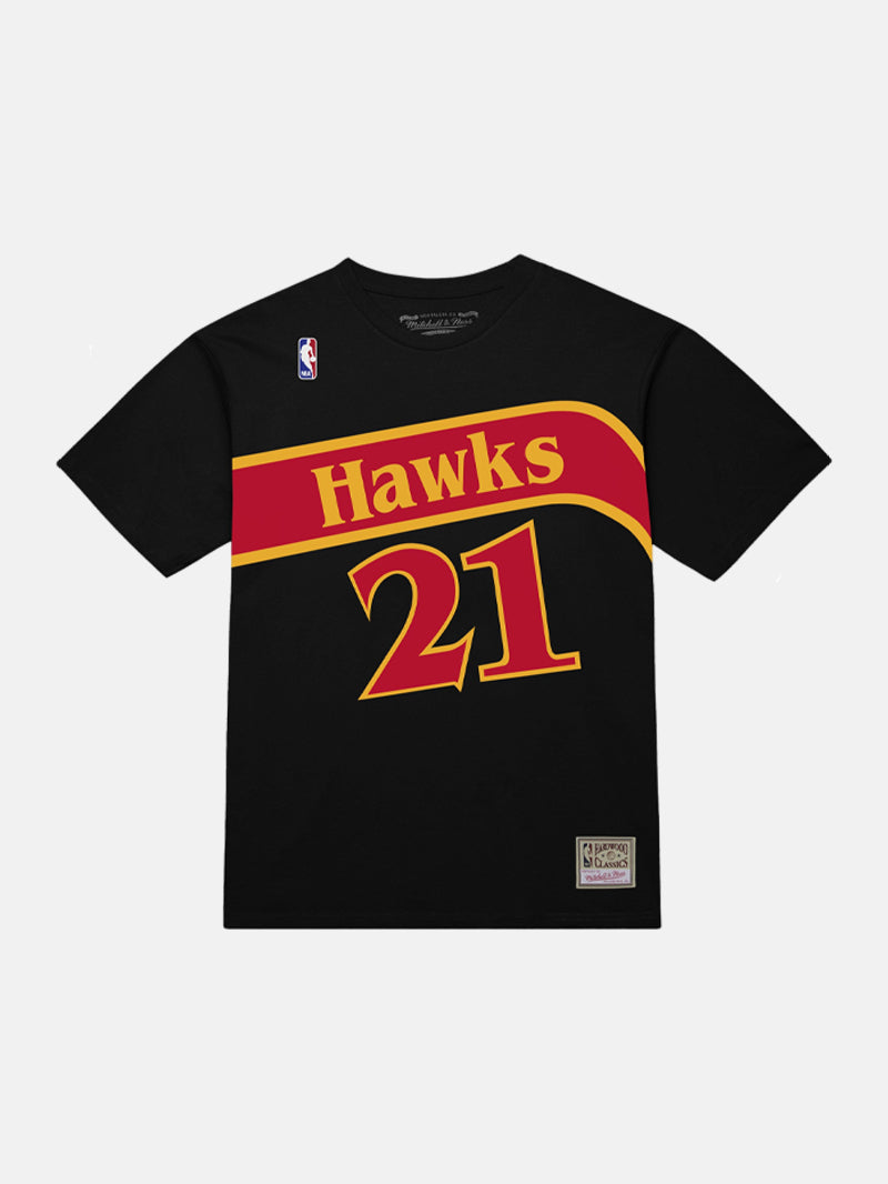 Mitchell & Ness Hawks Wilkins Black Tee