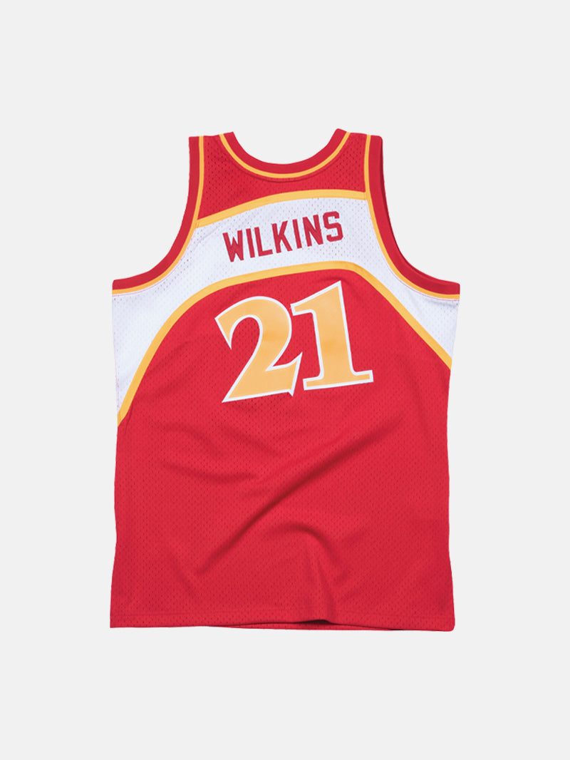 Mitchell & Ness Hawks 1986 Dominique Wilkins Road Swingman Jersey
