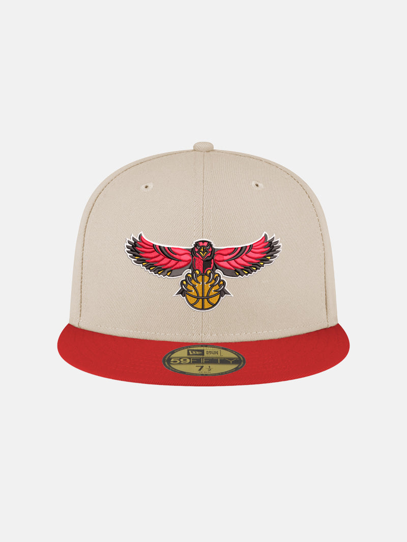 New Era Hawks Bird Logo Cream Fitted Hat