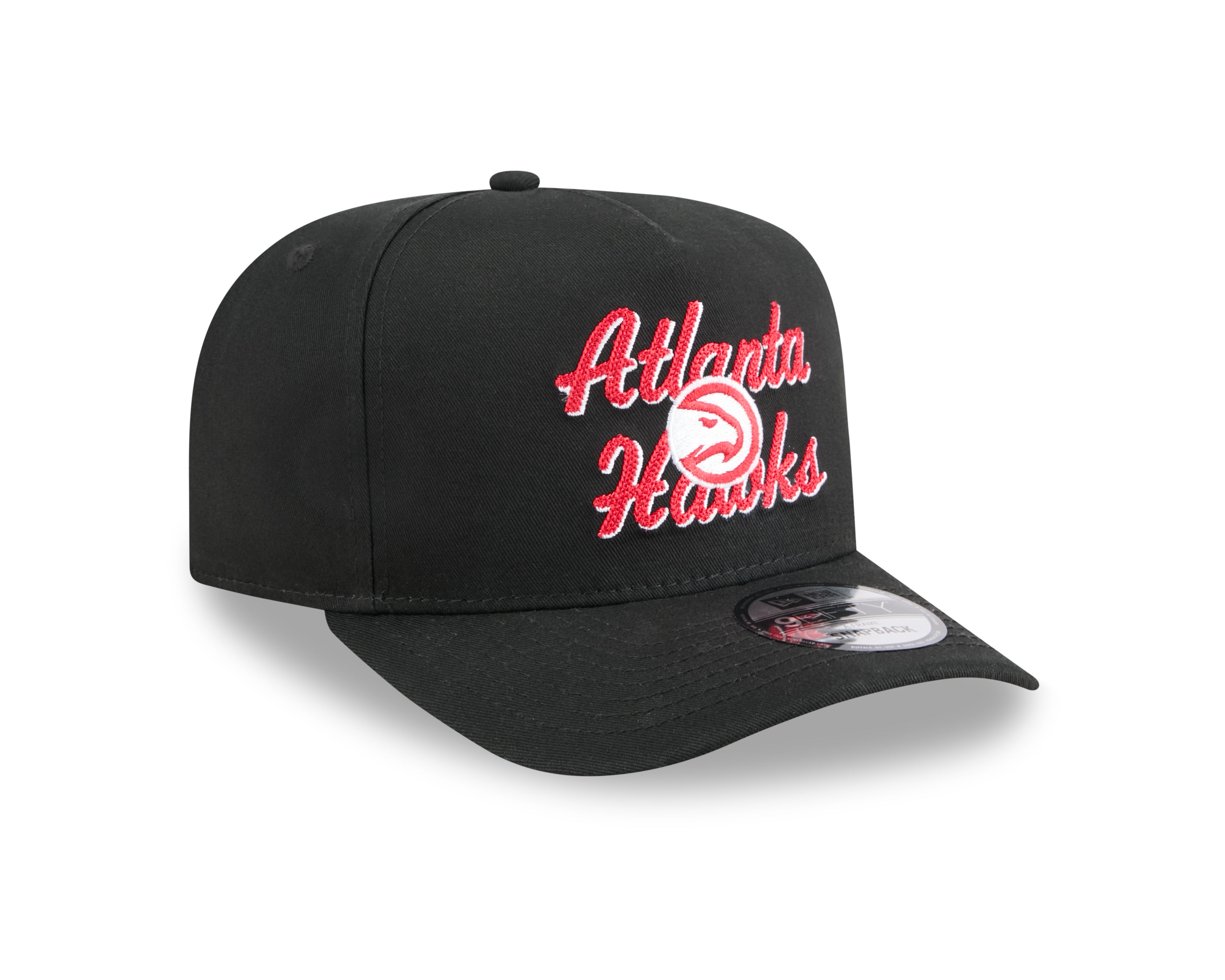 New Era Hawks Chainstitch Black Snapback