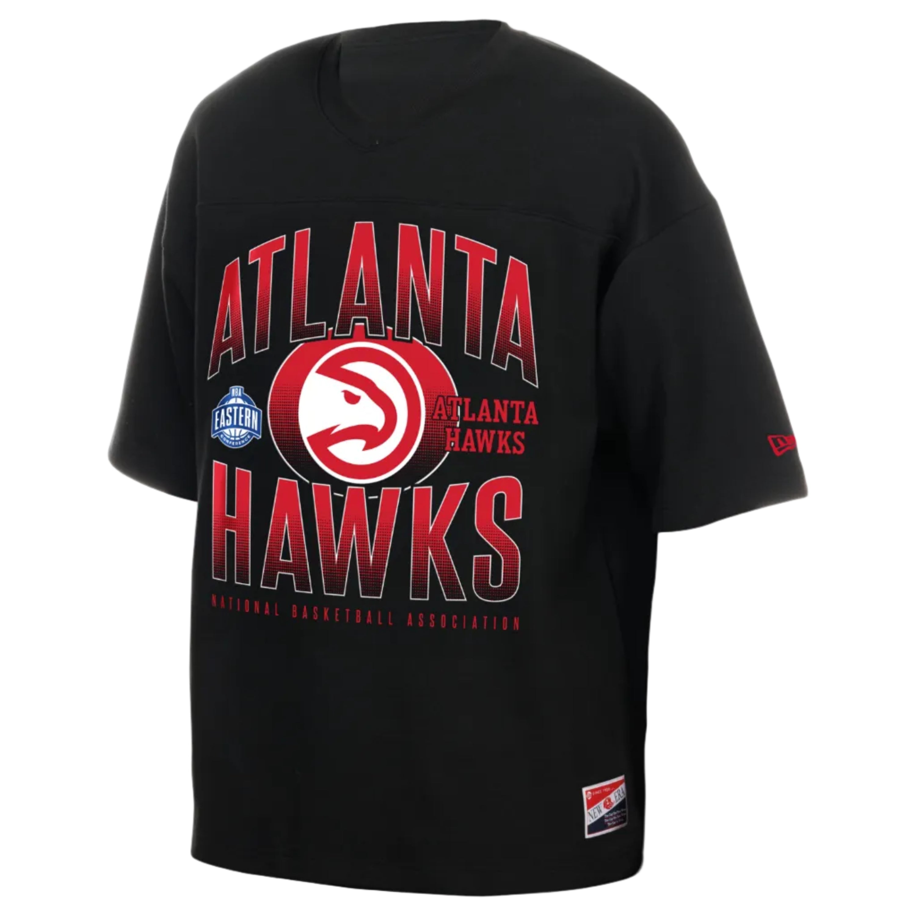 New Era Hawks Wordmark Black Throwback Tee