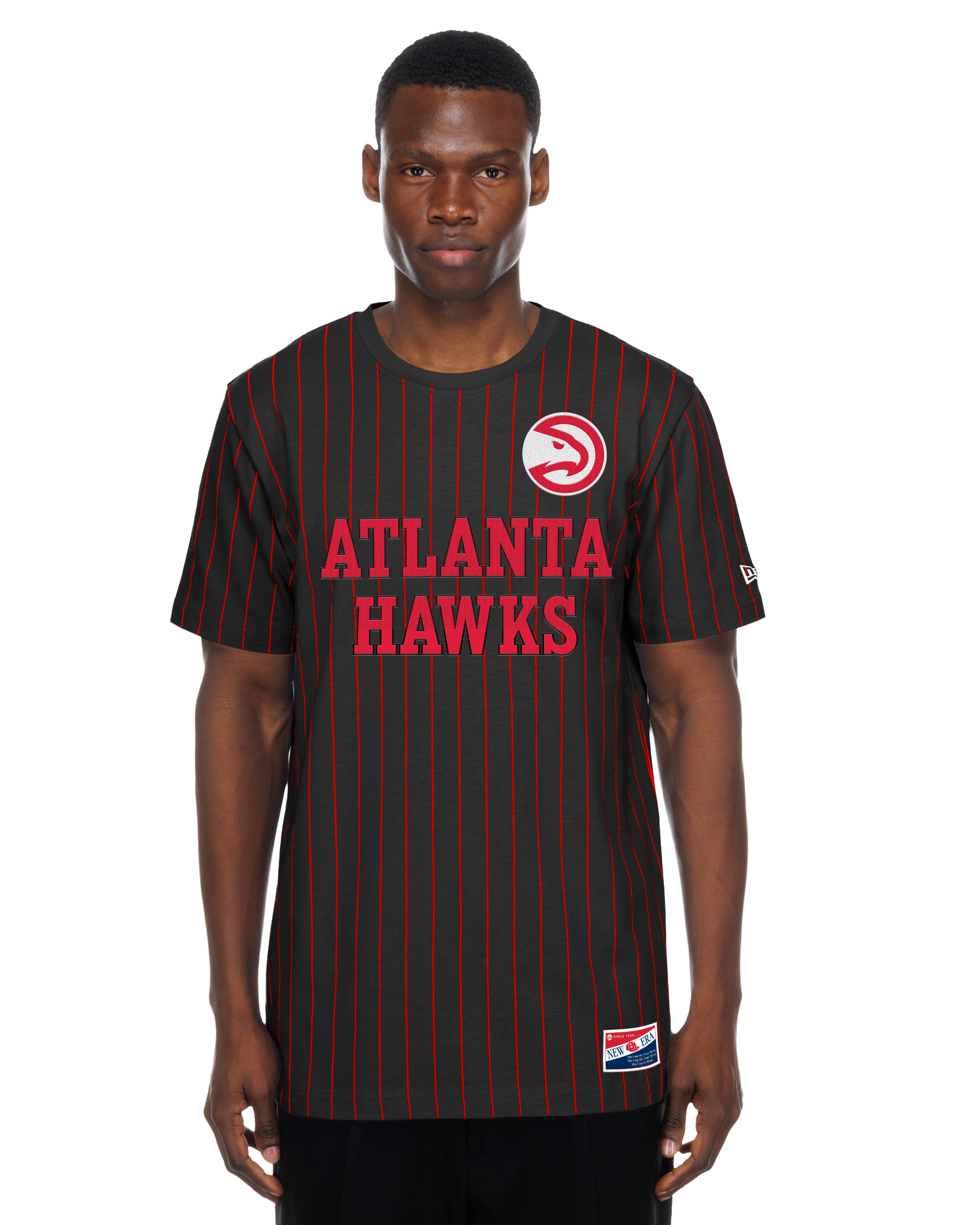 New Era Hawks Evo Throwback Striped Tee