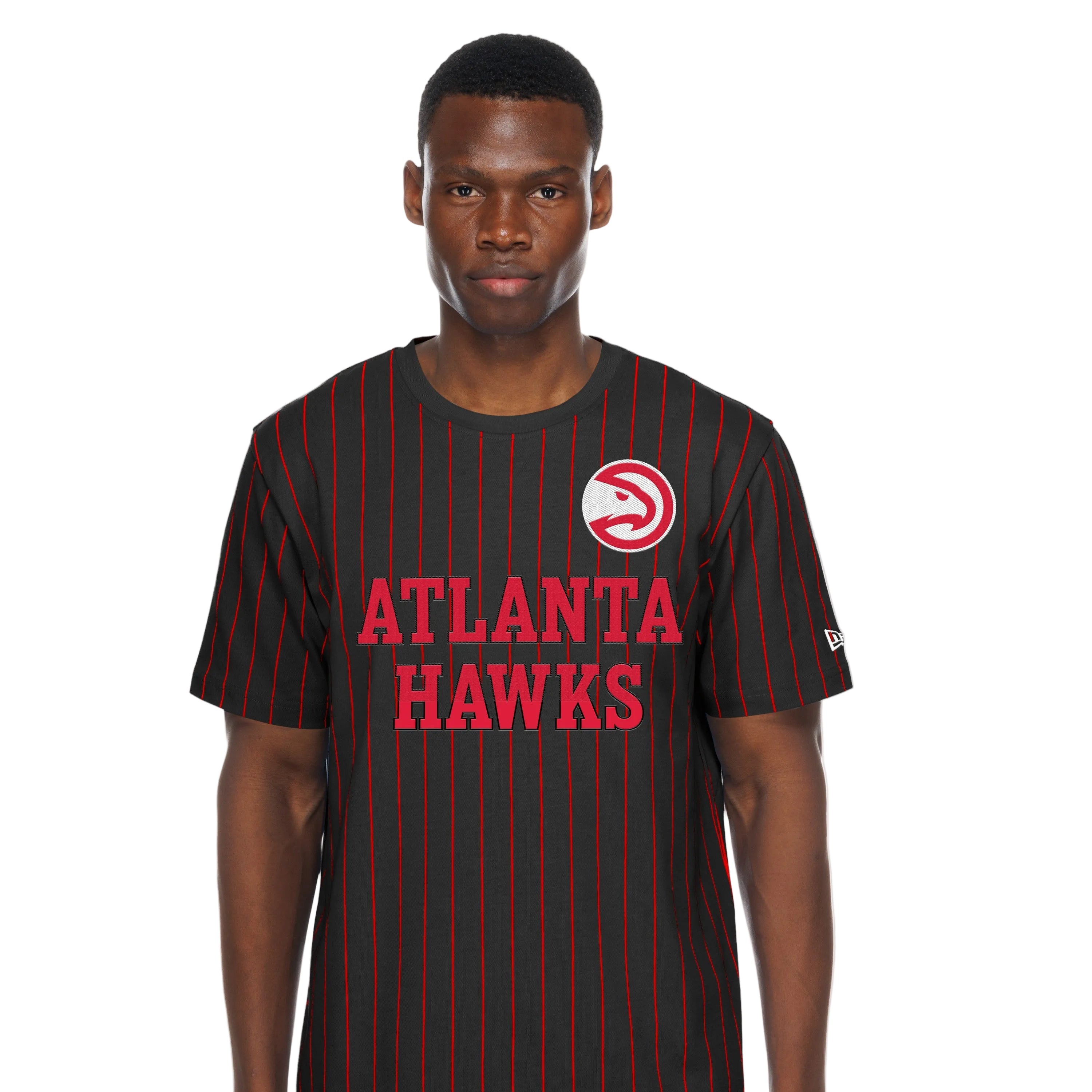 New Era Hawks Evo Throwback Striped Tee - Atlanta Hawks Official Store