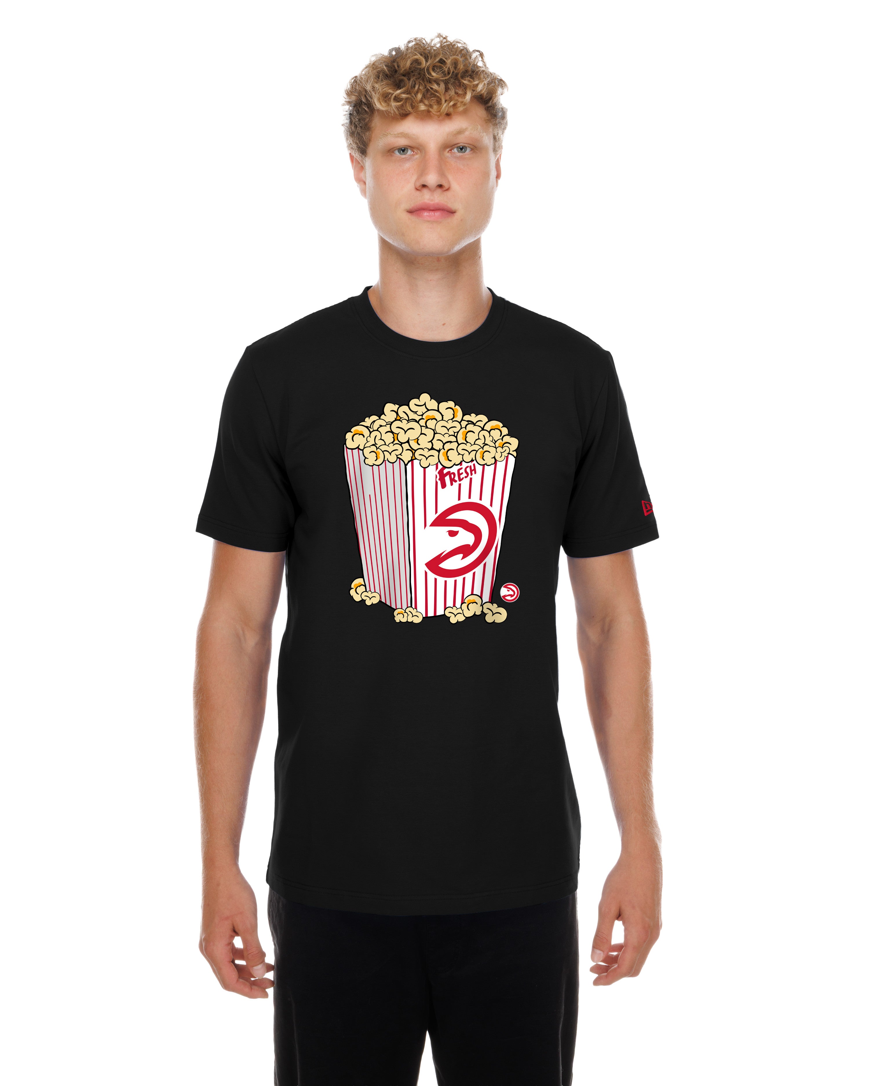 New Era Hawks Evo Popcorn Bucket Tee | Atlanta Hawks Fan Apparel