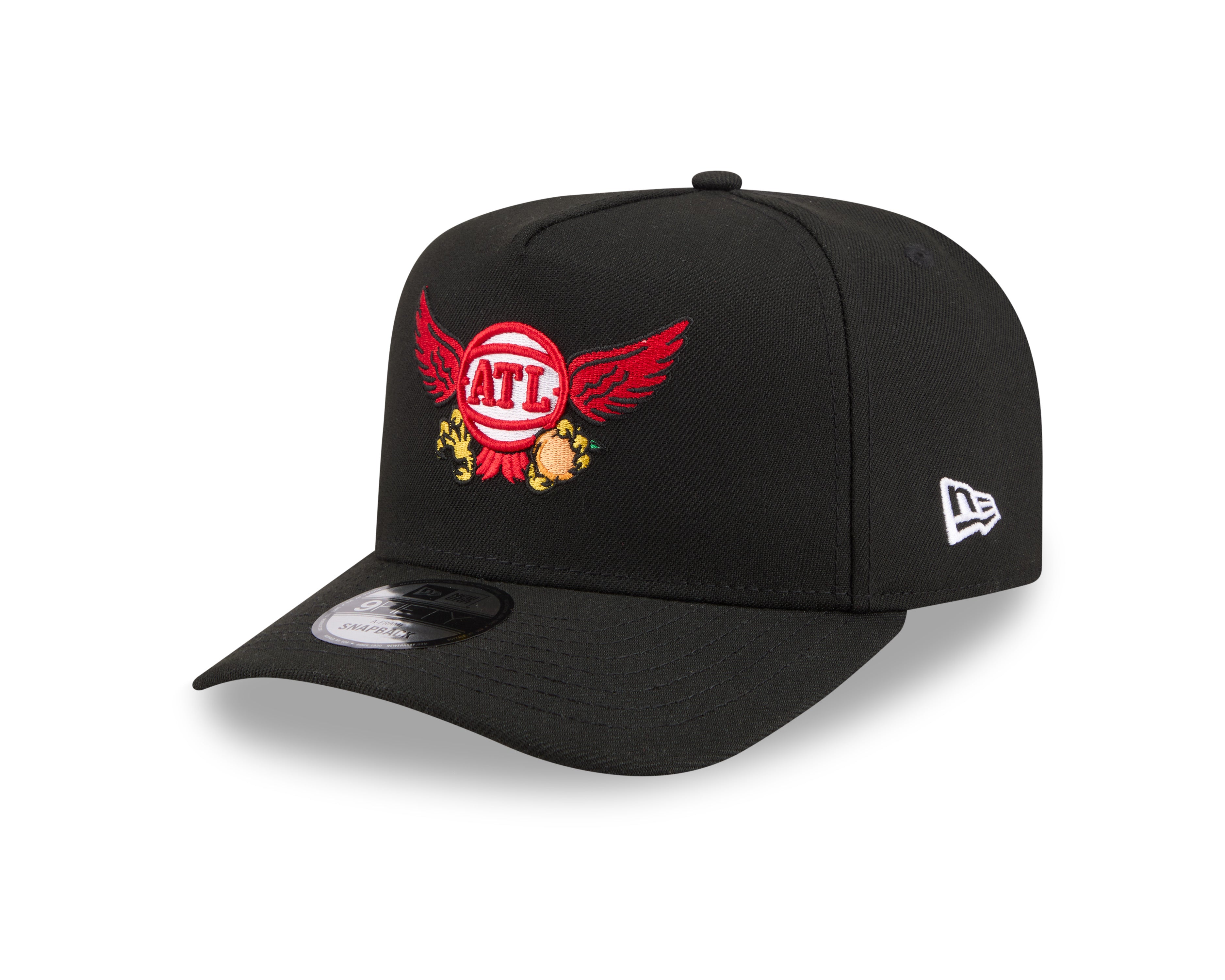 New Era Hawks Cartoon Script Evo 9FIFTY A-Frame Hat | Official Shop