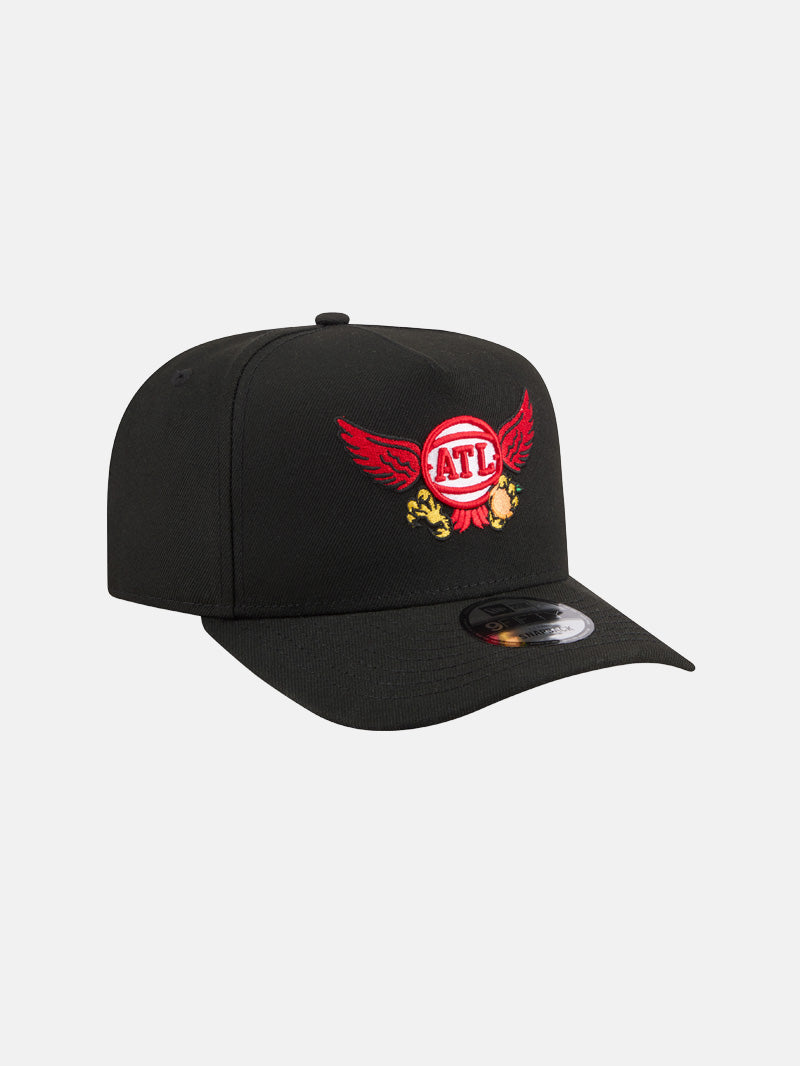 New Era Hawks Cartoon Script Evo 9FIFTY A-Frame Hat