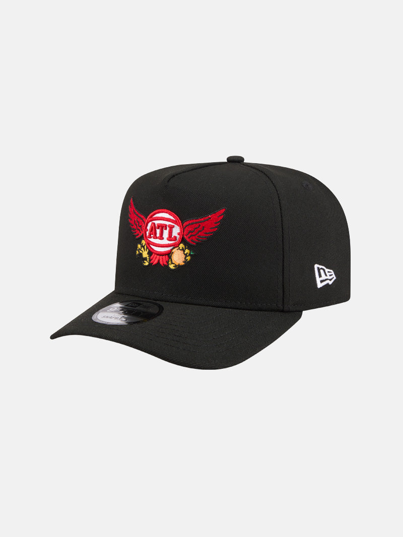 New Era Hawks Cartoon Script Evo 9FIFTY A-Frame Hat