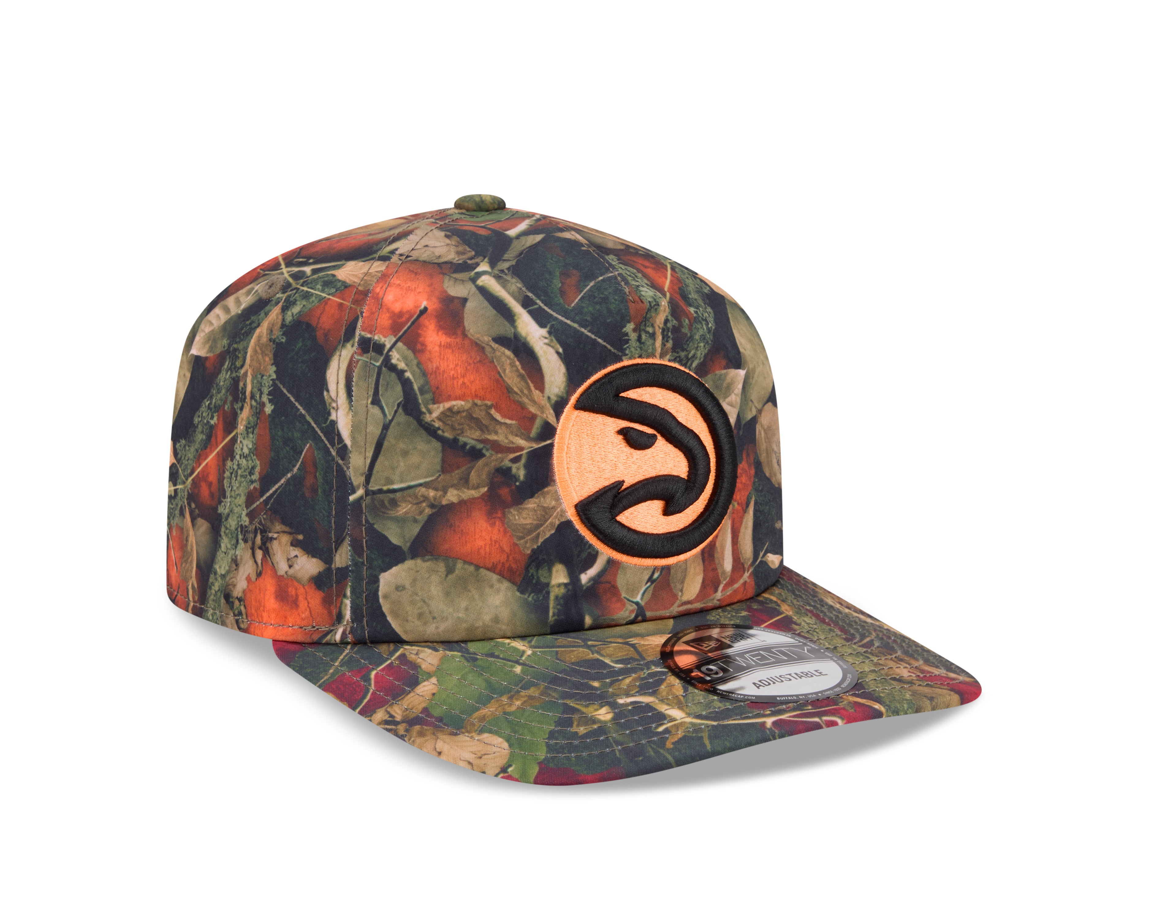 New Era Hawks Black Bill Leaves Snapback