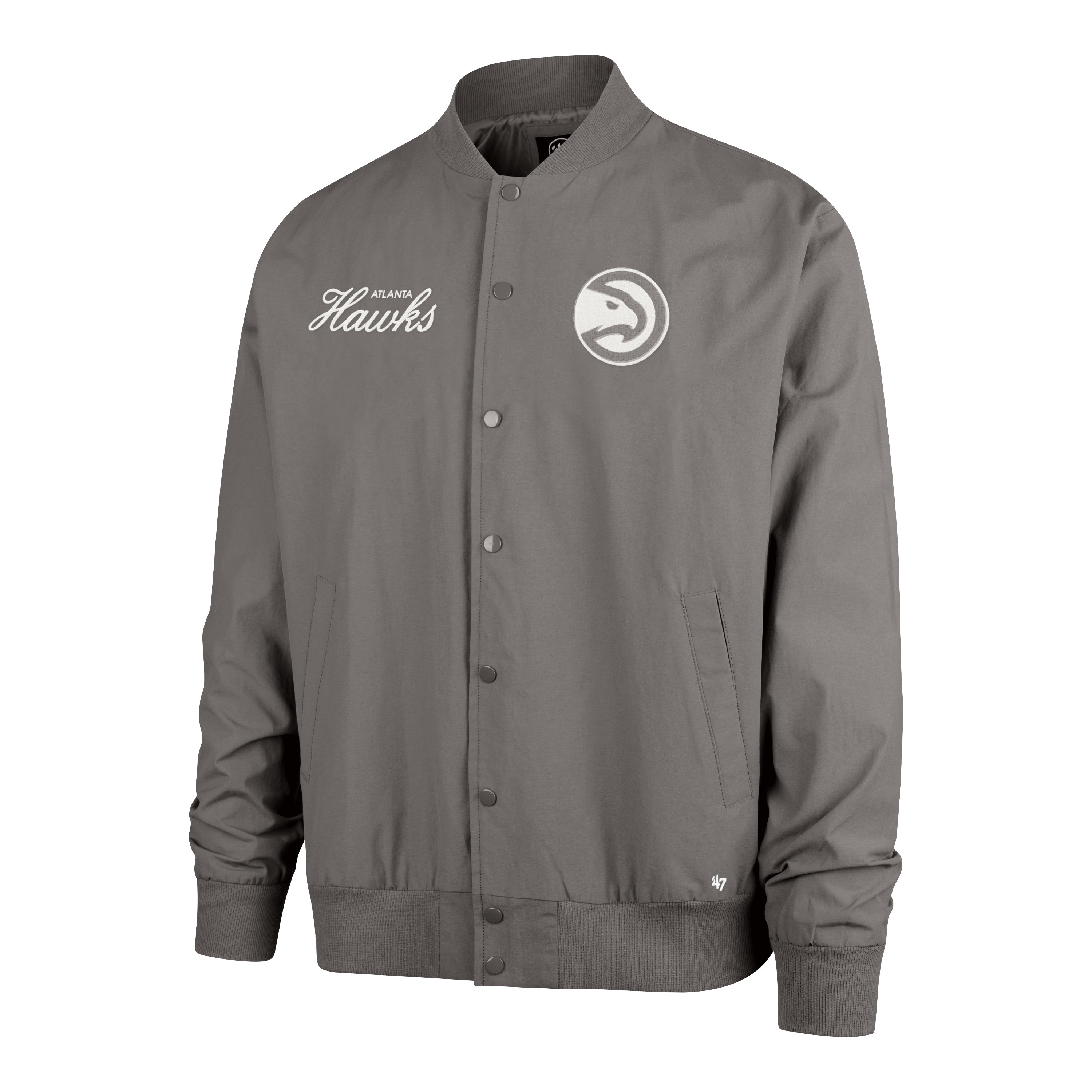 47 Brand Hawks Euro Step Twill Grey Bomber