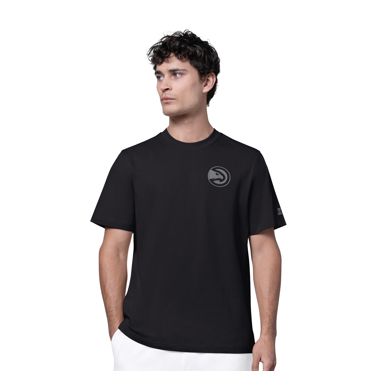 Starter/GIII Hawks Property Tonal Tee