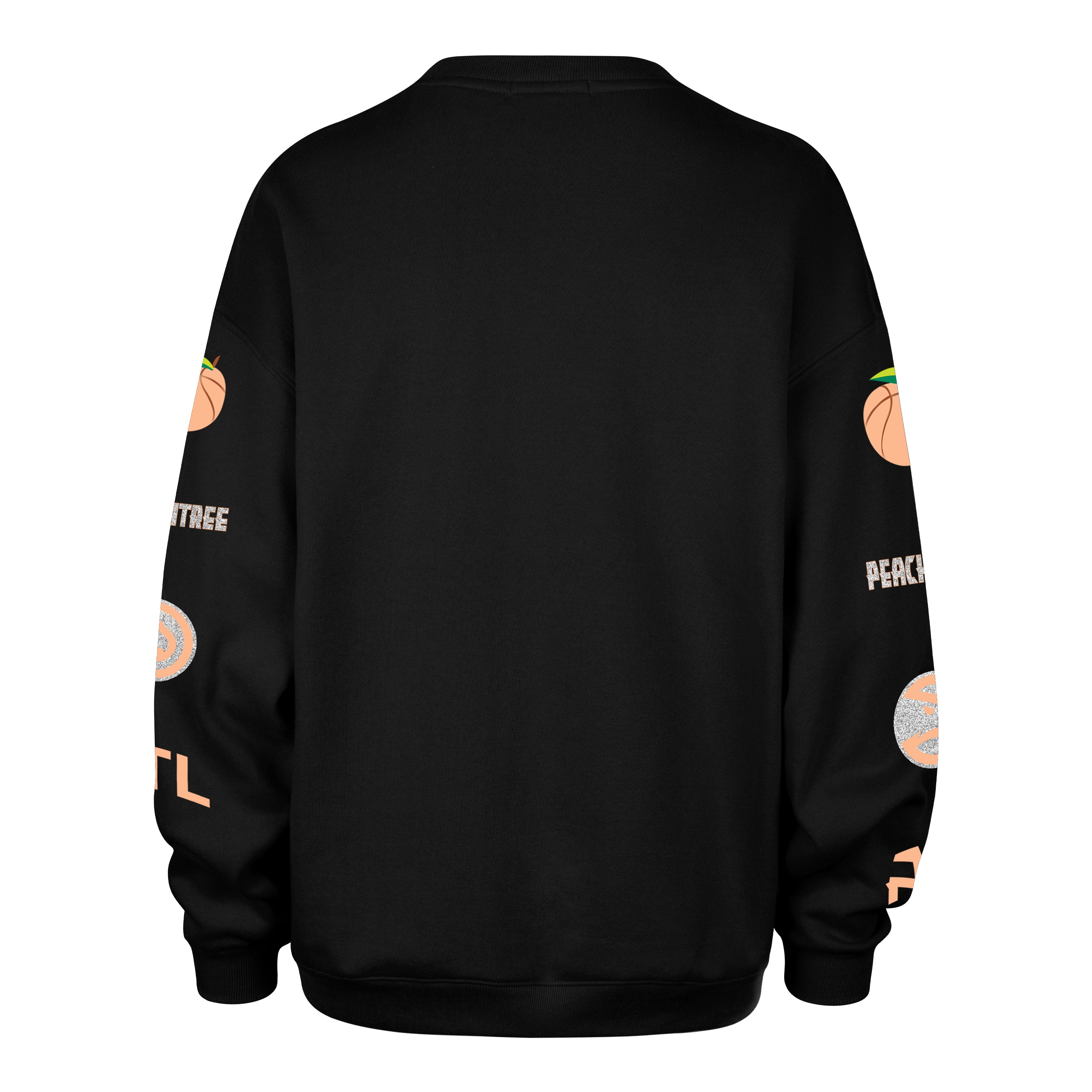 Women's 47 Brand Peachtree Jet Black Oversized Crew