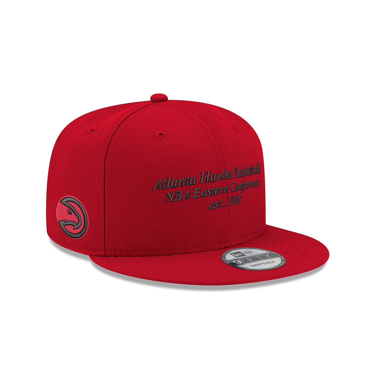 New Era Hawks Red Conference Wordmark Snapback