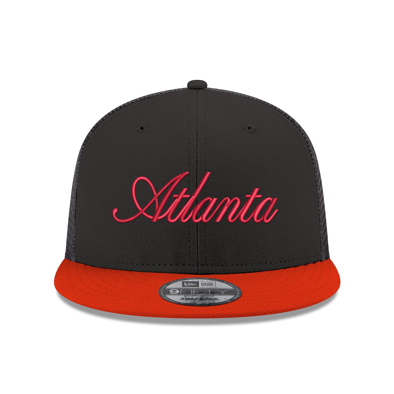 New Era Hawks Atlanta Script Trucker Snapback