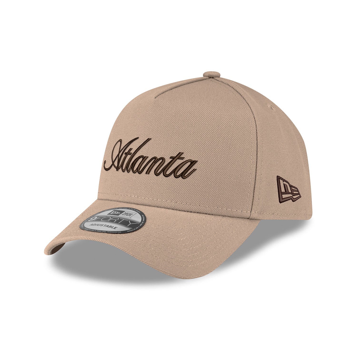 New Era Hawks Camel Atlanta Script Snapback
