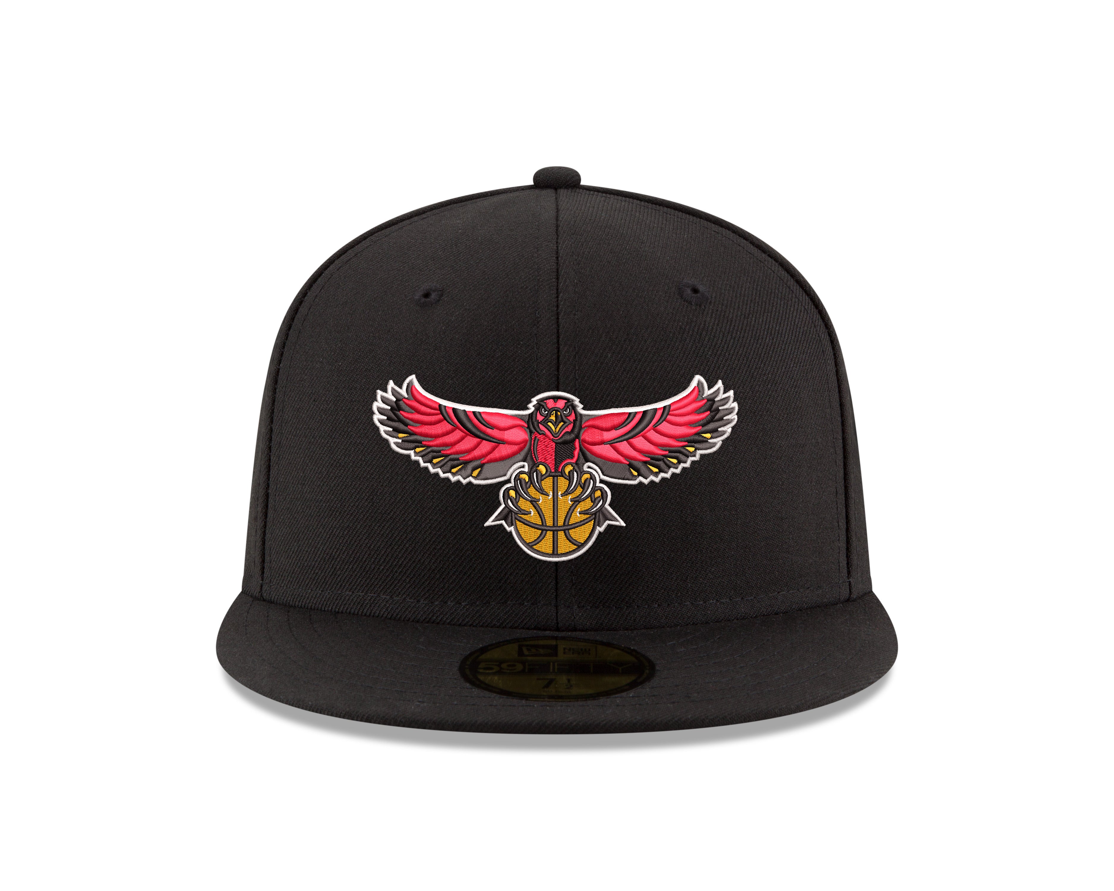 New Era Hawks Bird Logo Black Fitted Hat