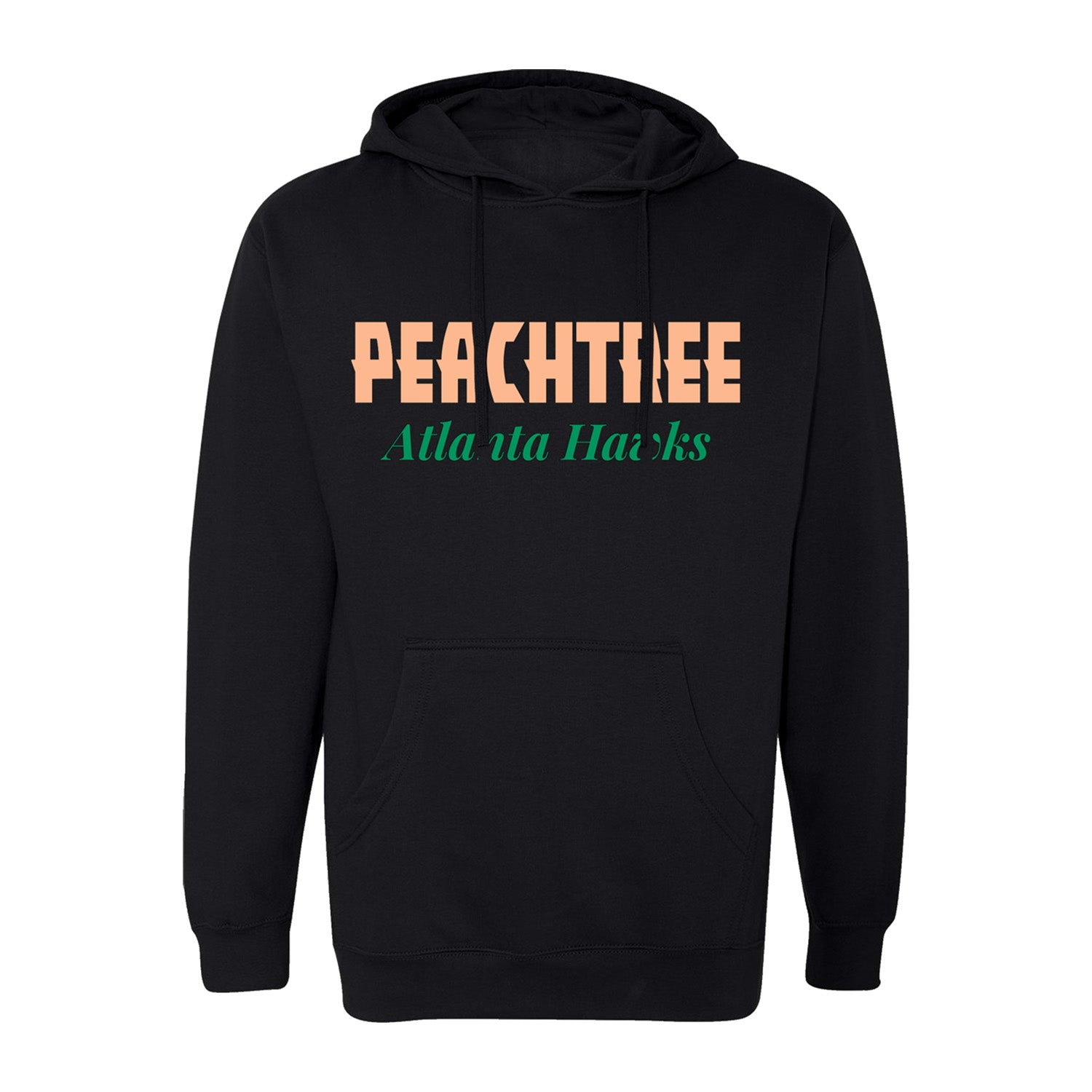 Peachtree CE Black Stacked Wordmark Hoodie