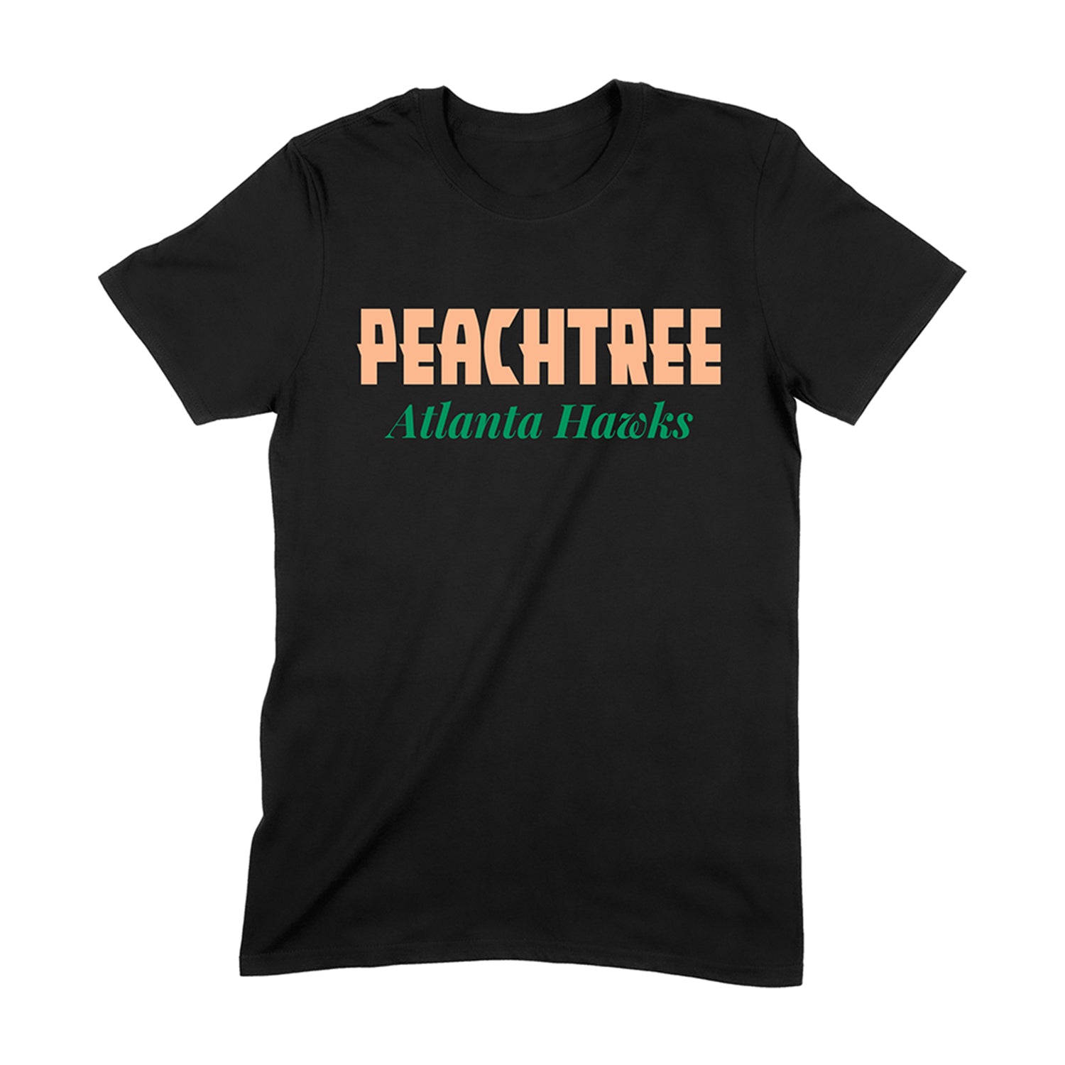 Peachtree City Edition Black Stacked Wordmark Tee