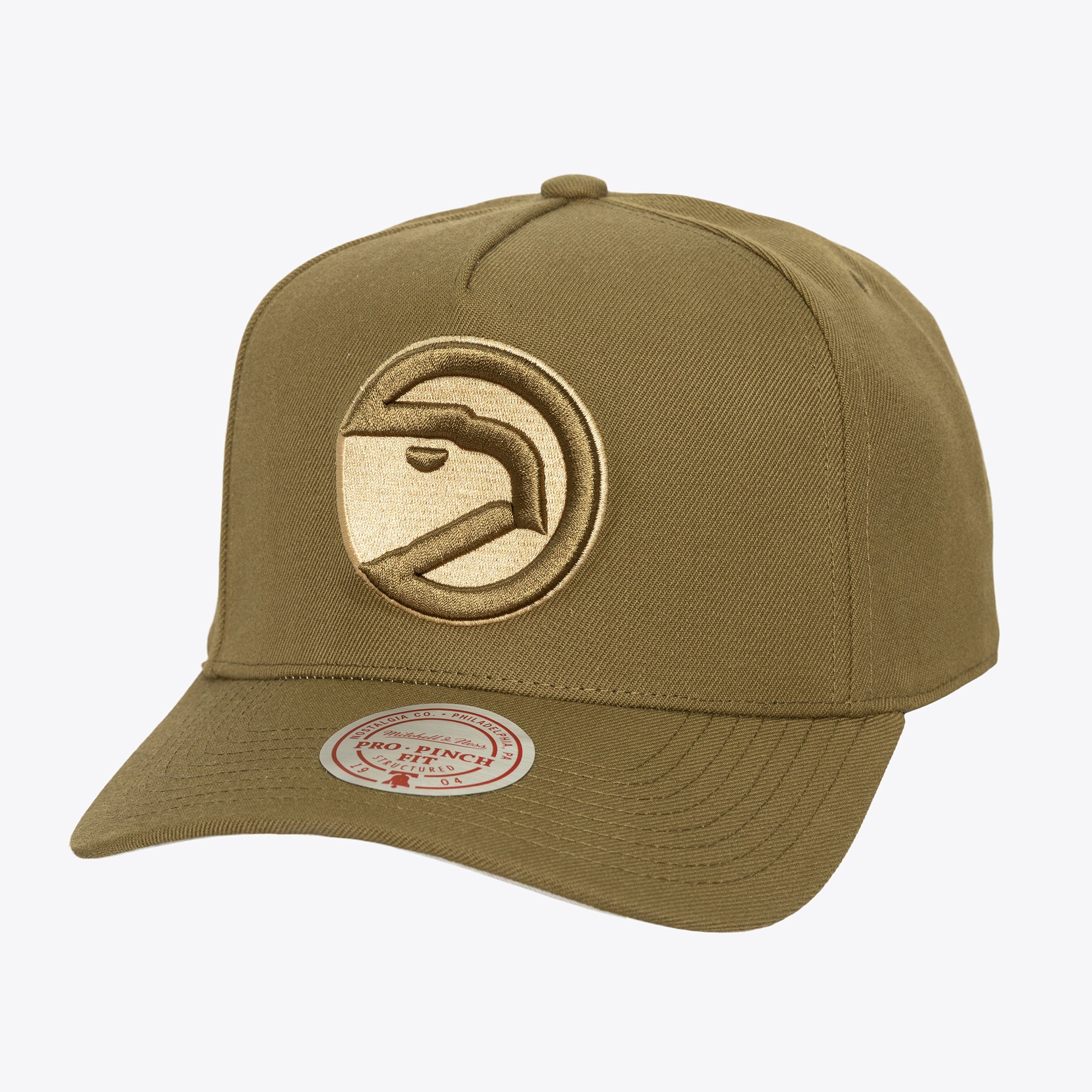 Mitchell & Ness Hawks Olive Pro Snapback