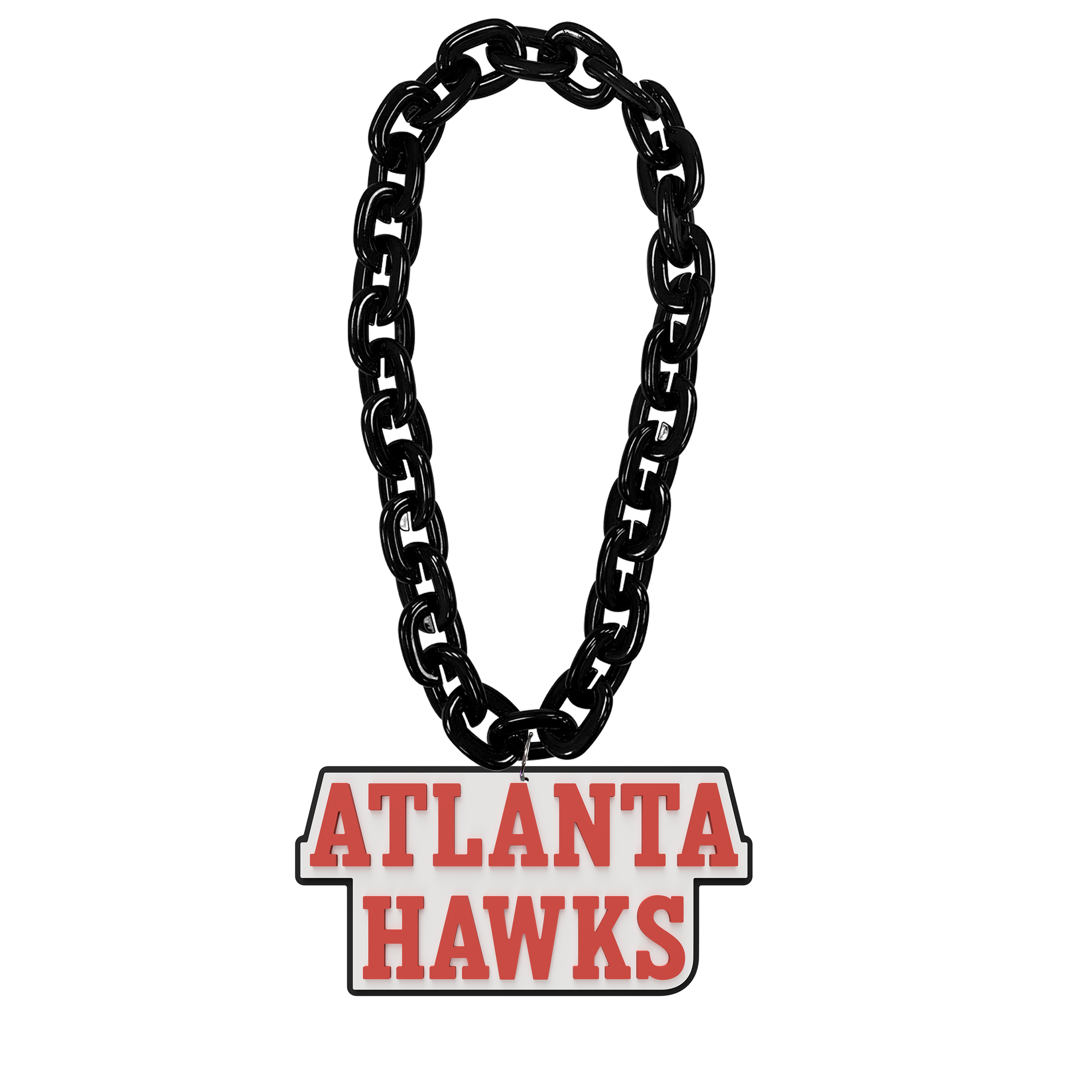 Hawks Black & Red Wordmark Fan Chain