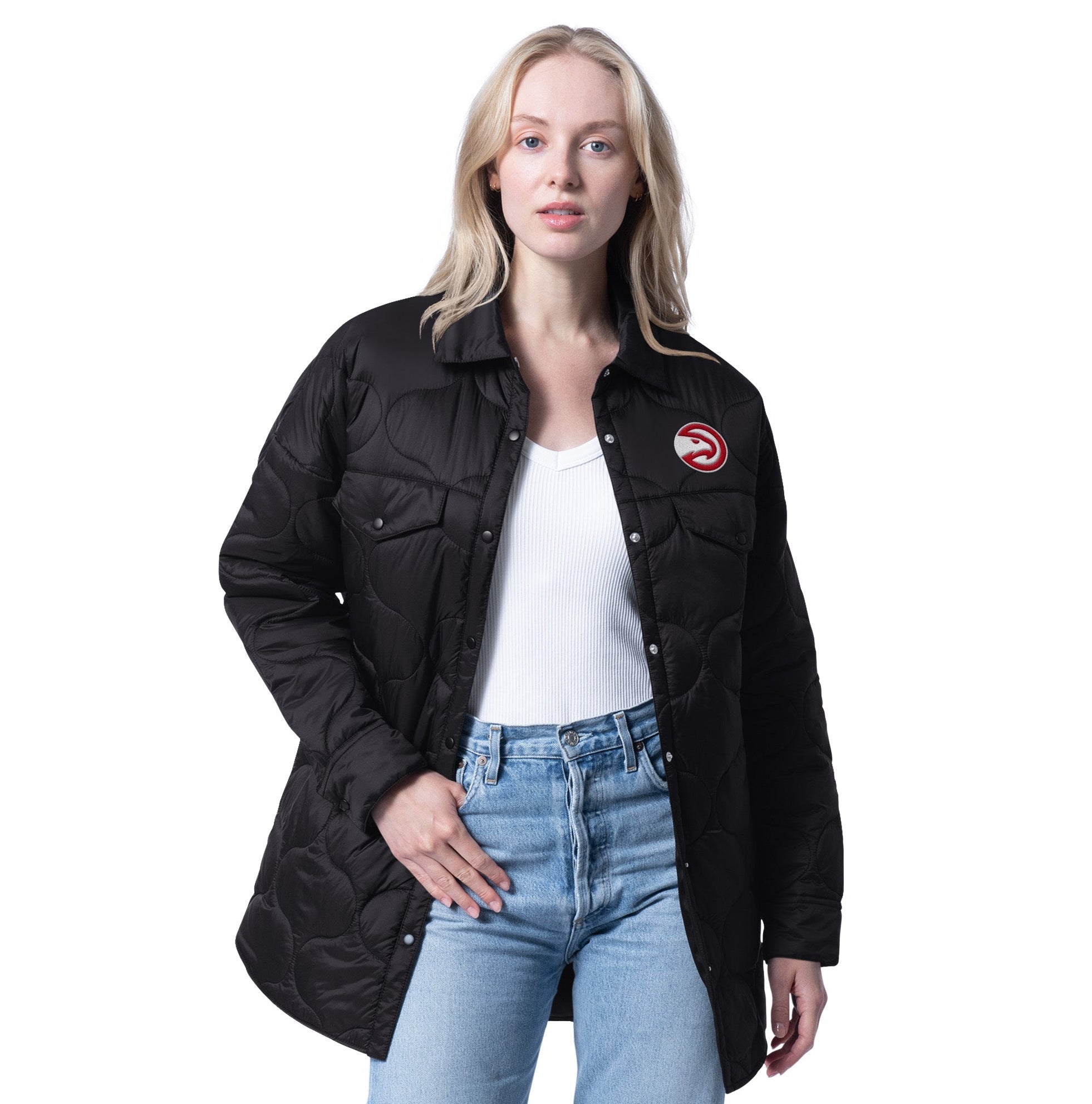 Women's GIII Hawks Mediator Shirt Jacket