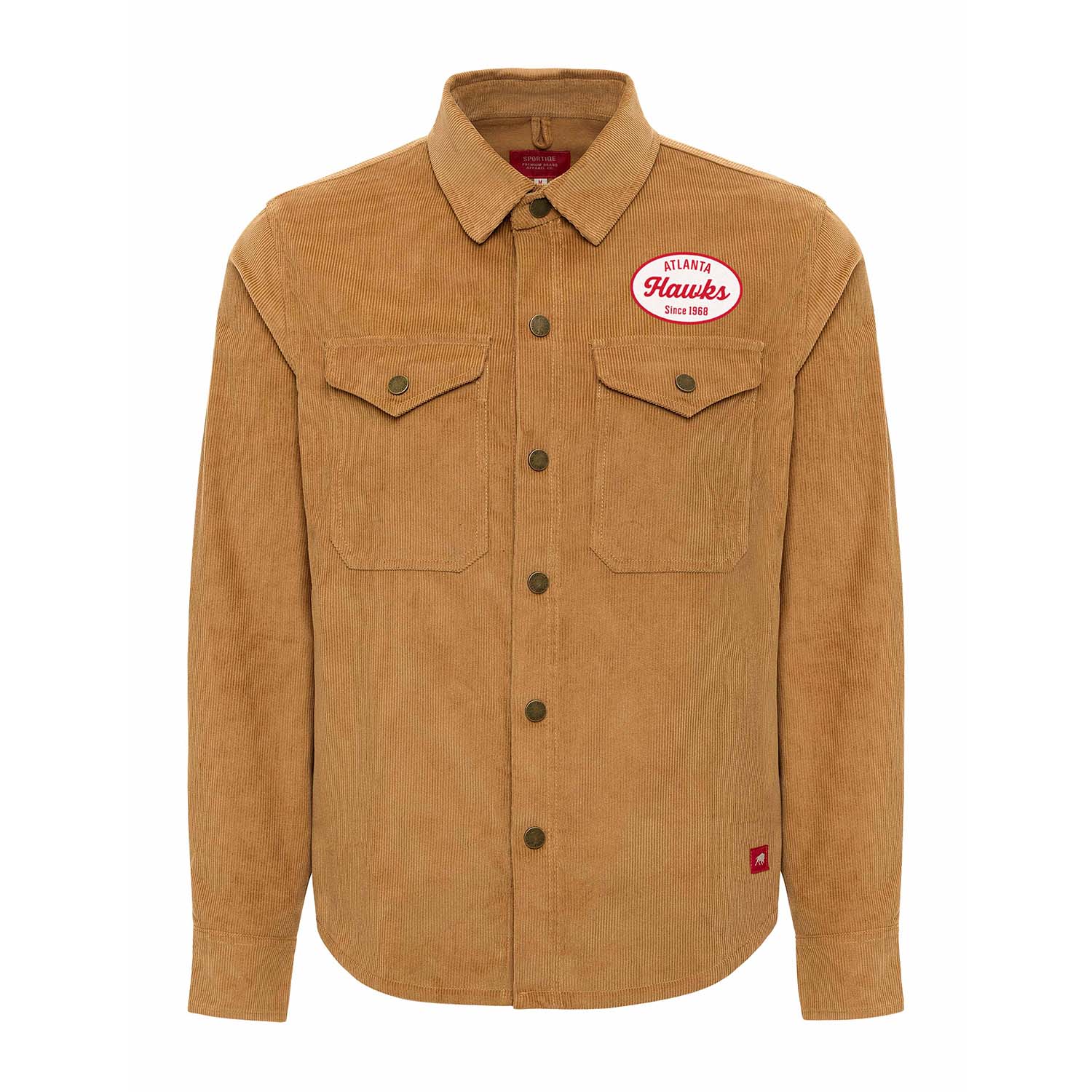 Sportiqe Hawks Bodie Brown Oval Overshirt