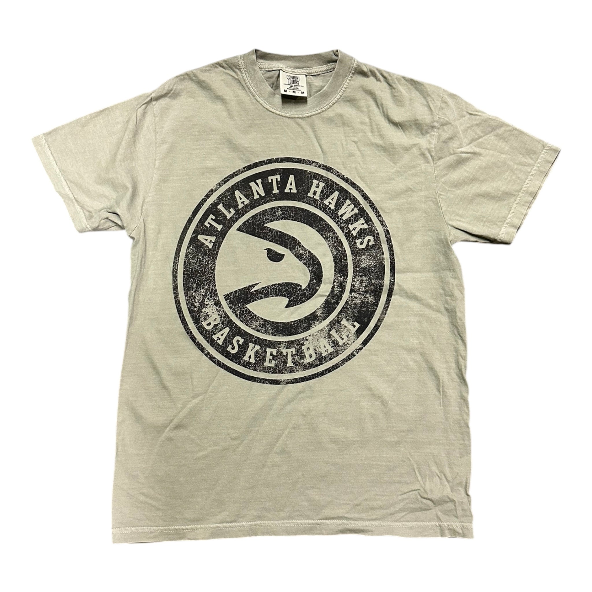 Hawks Distressed Sand Main Logo Tee