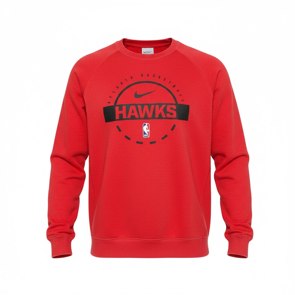 Nike Hawks 25-26 Red Practice Crewneck