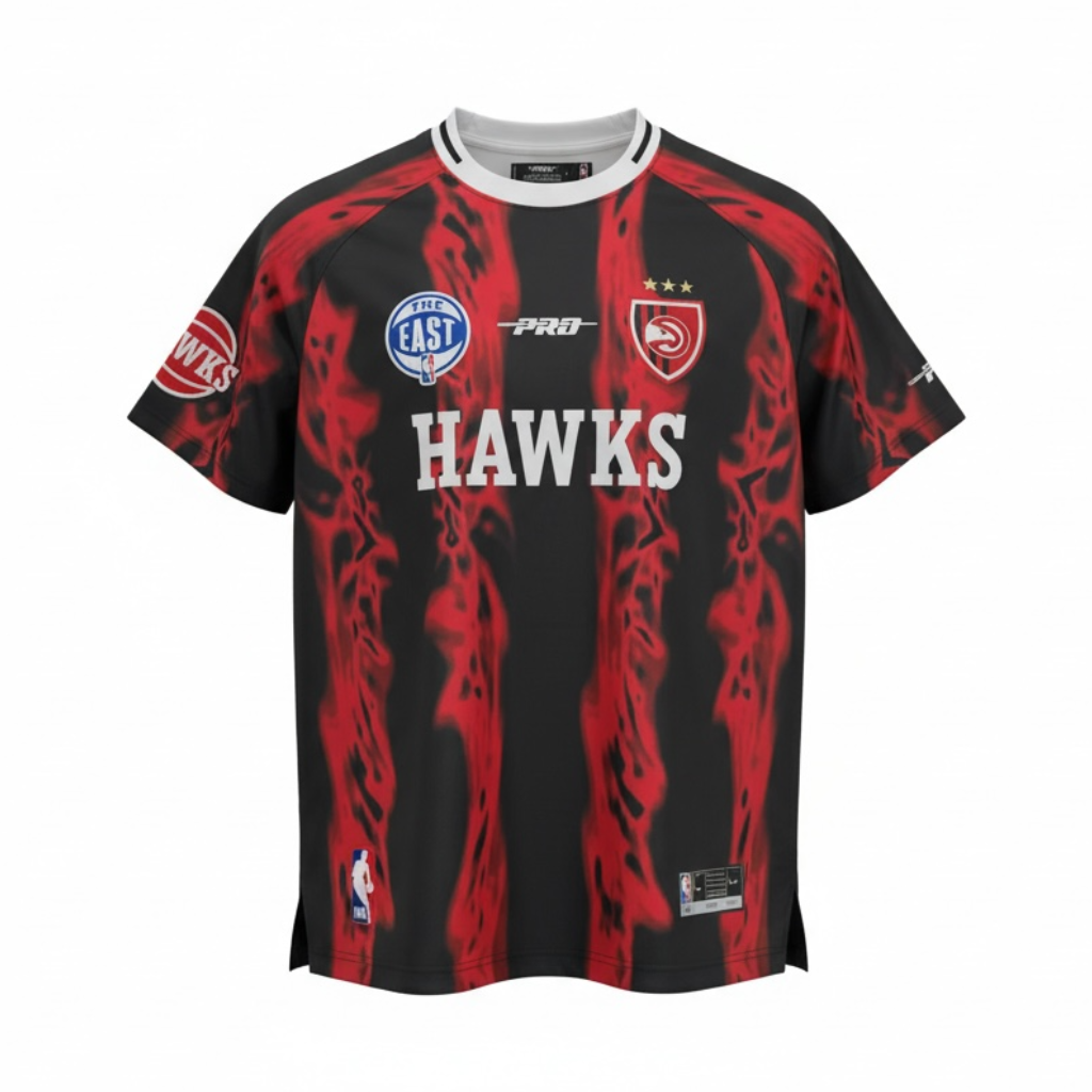 Pro Standard Hawks Ultras AOP Soccer Tee | Atlanta Hawks Apparel