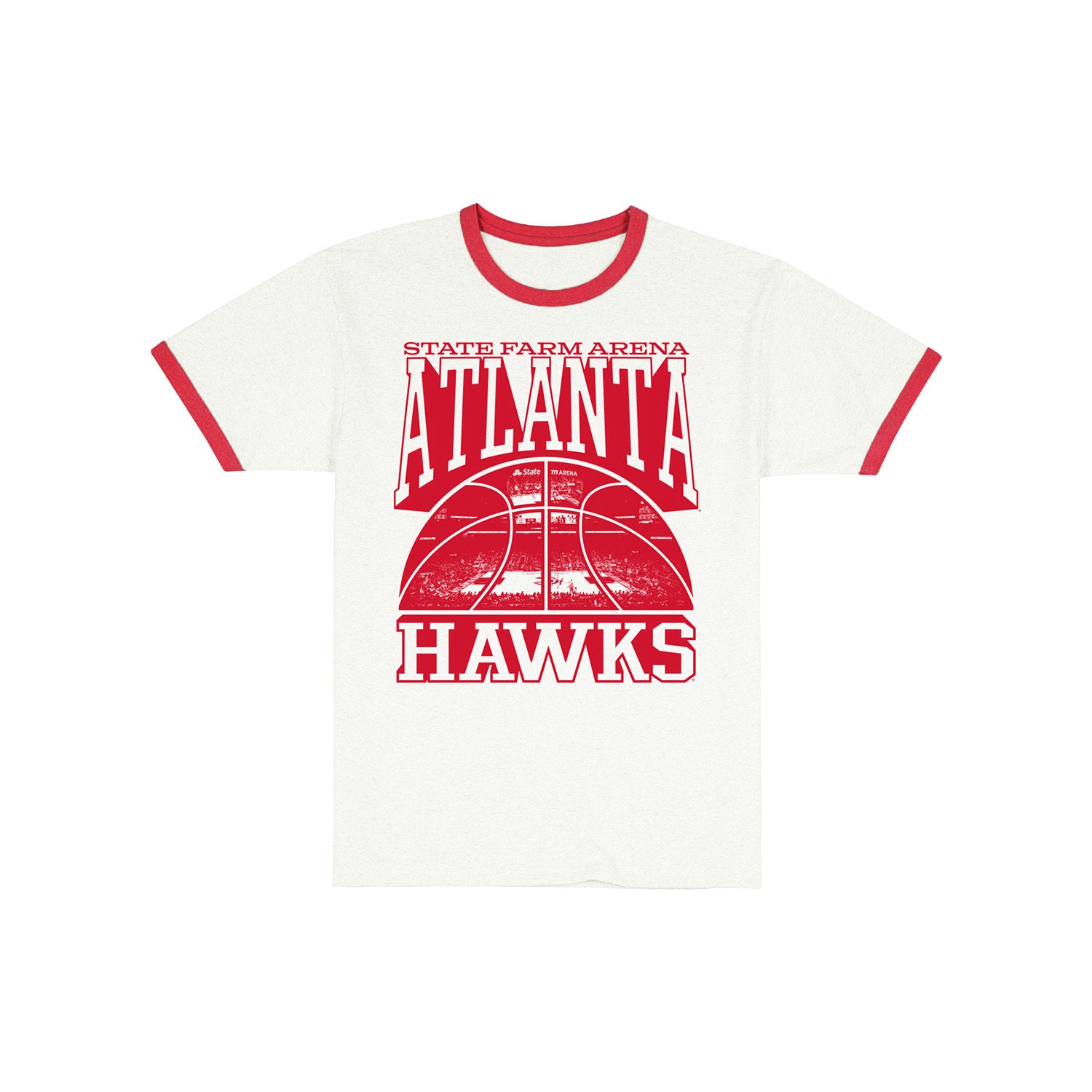 Uscape Hawks Vintage Red Sleeve Ringer Tee