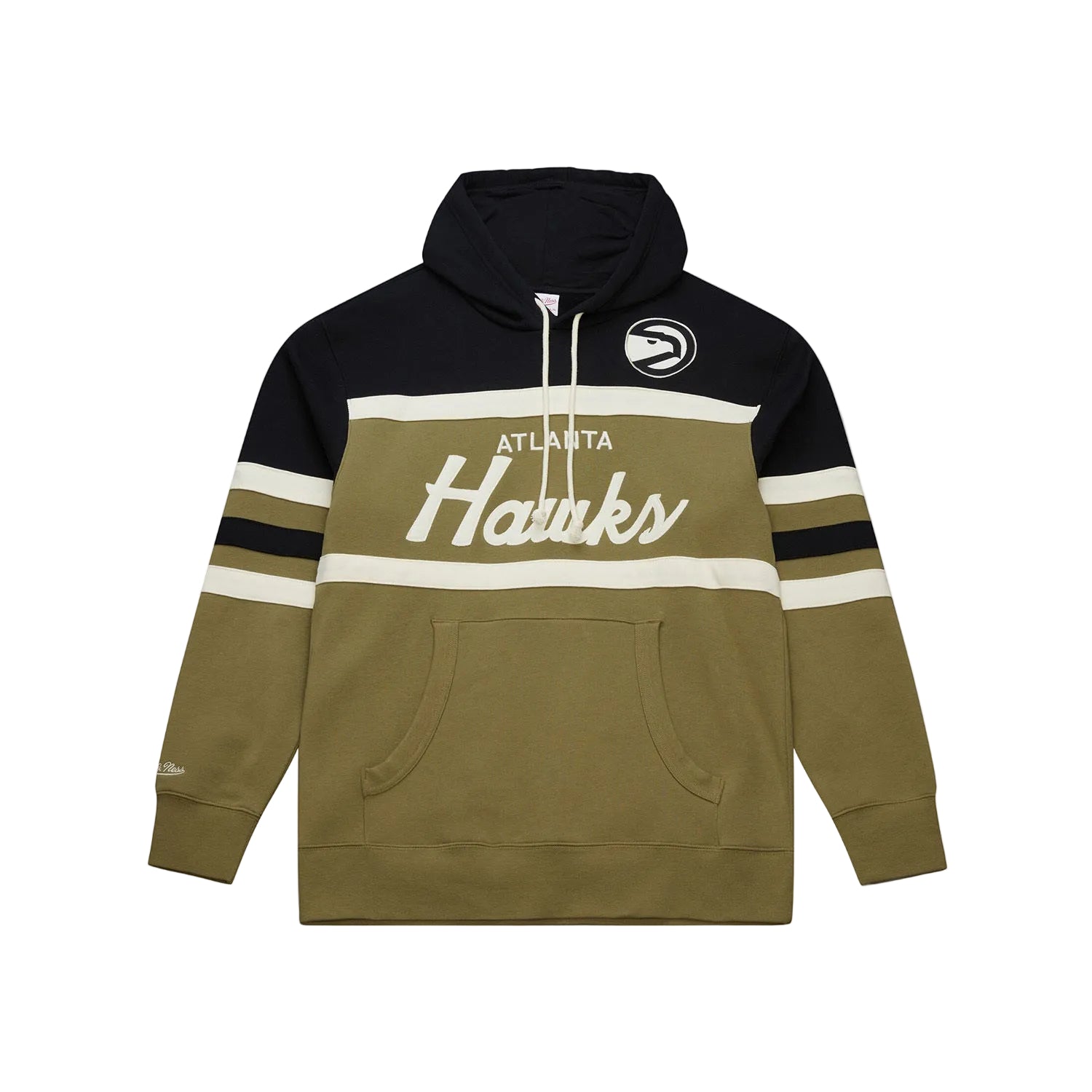 Mitchell & Ness Hawks Olive Head Coach Hoodie
