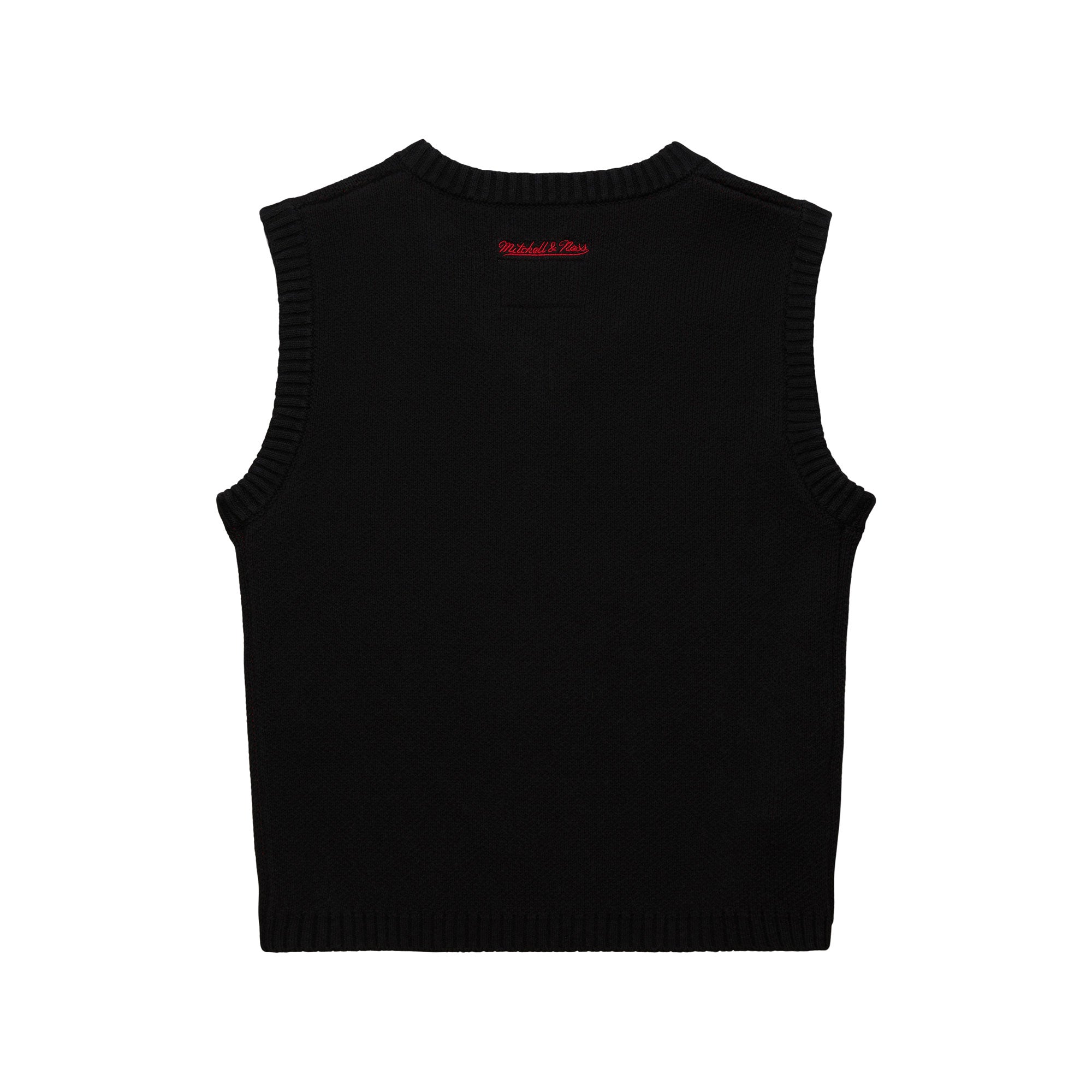 Women's M&N Hawks Crop Sweater Vest