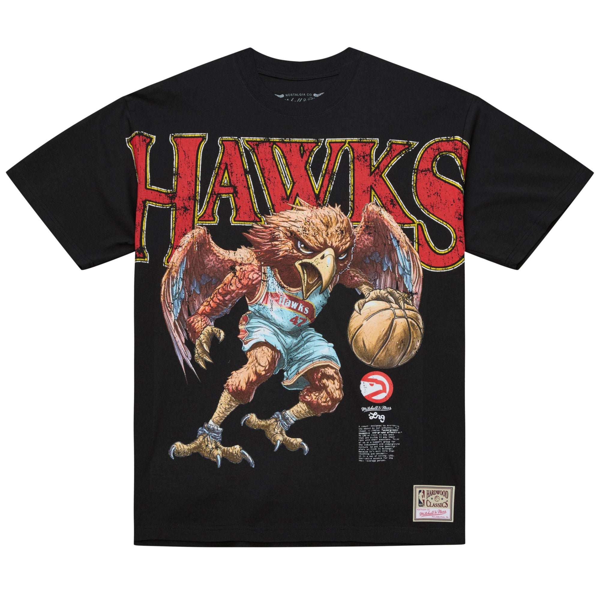Mitchell & Ness Hawks LRG X NBA Wild Art Tee
