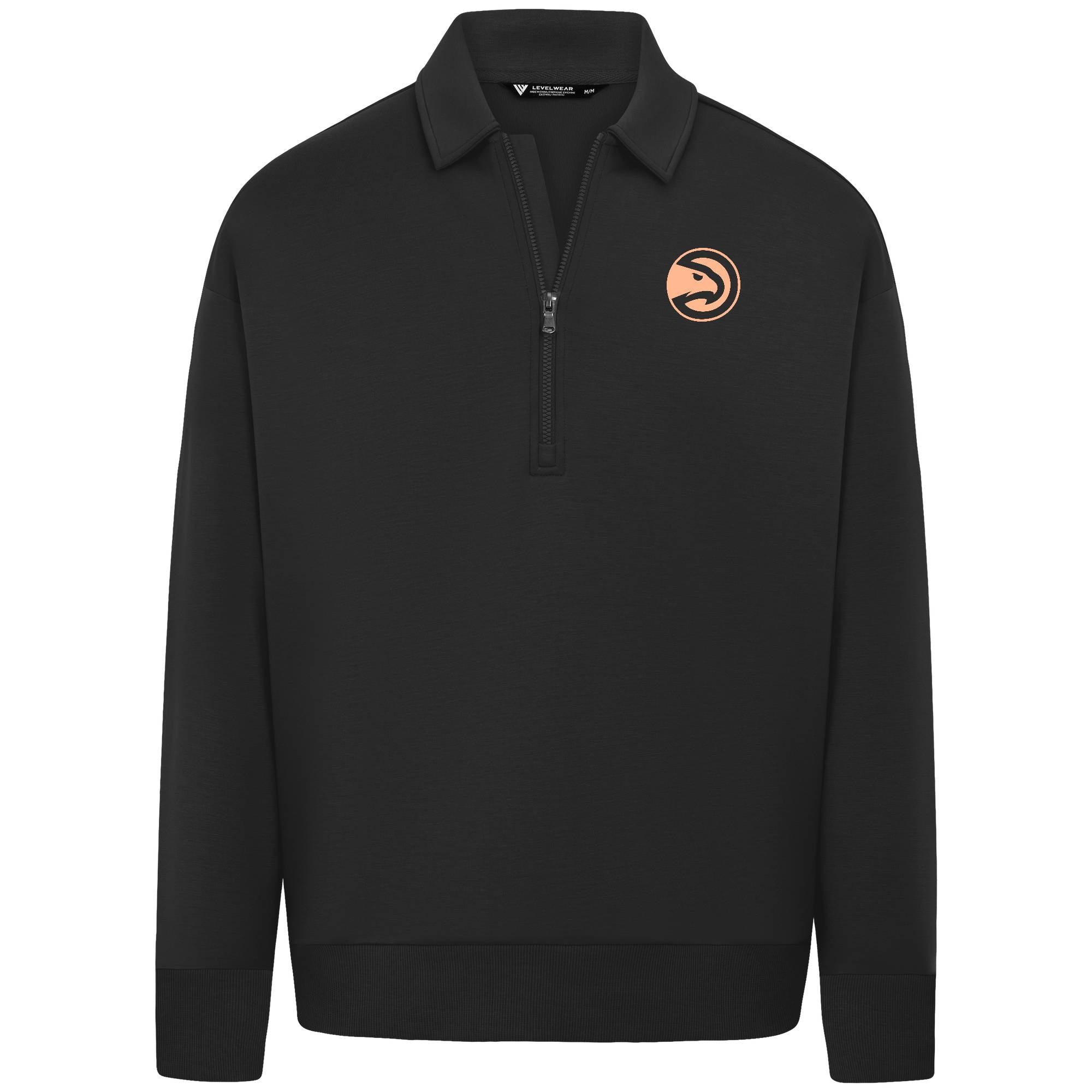 Levelwear Hawks Peachtree Signature Black Quarter Zip