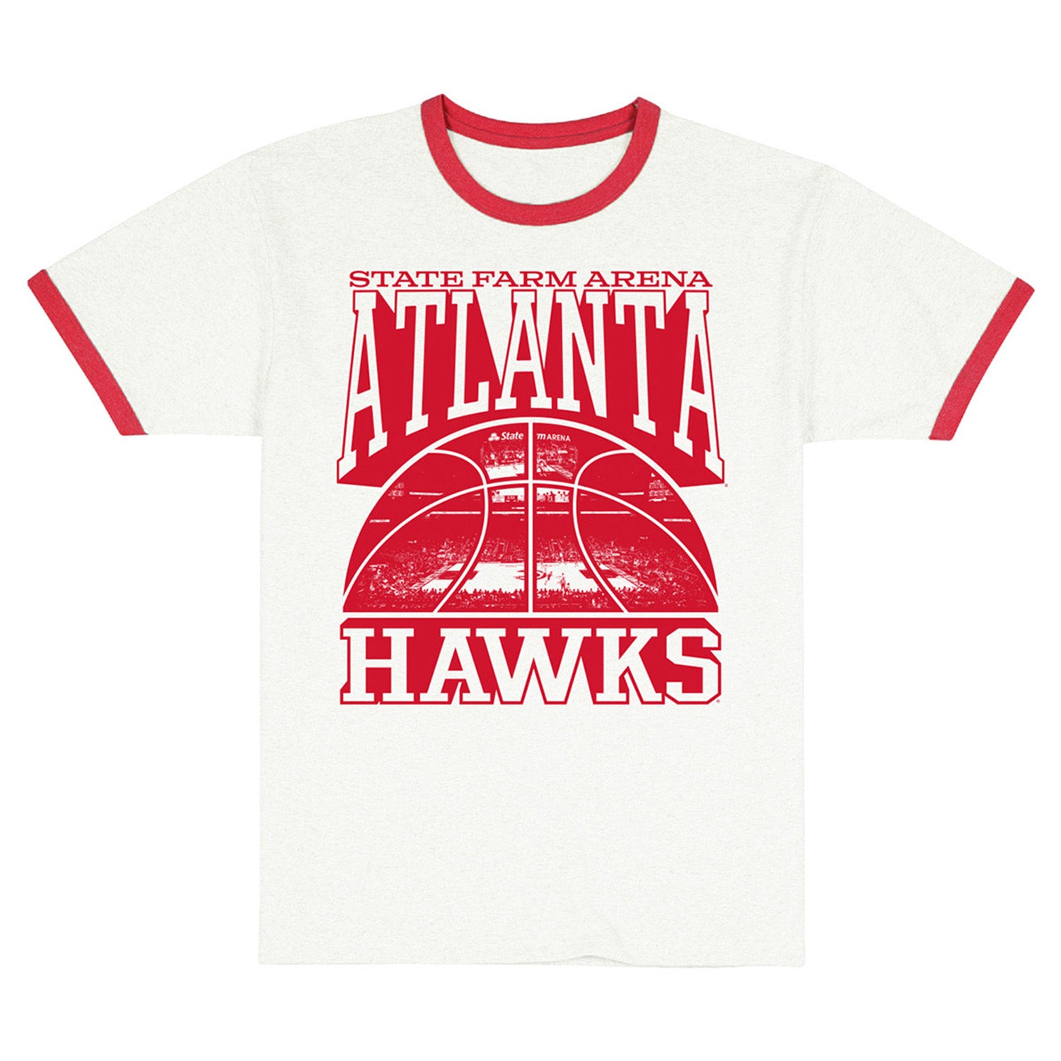 Uscape Hawks Vintage Red Sleeve Ringer Tee