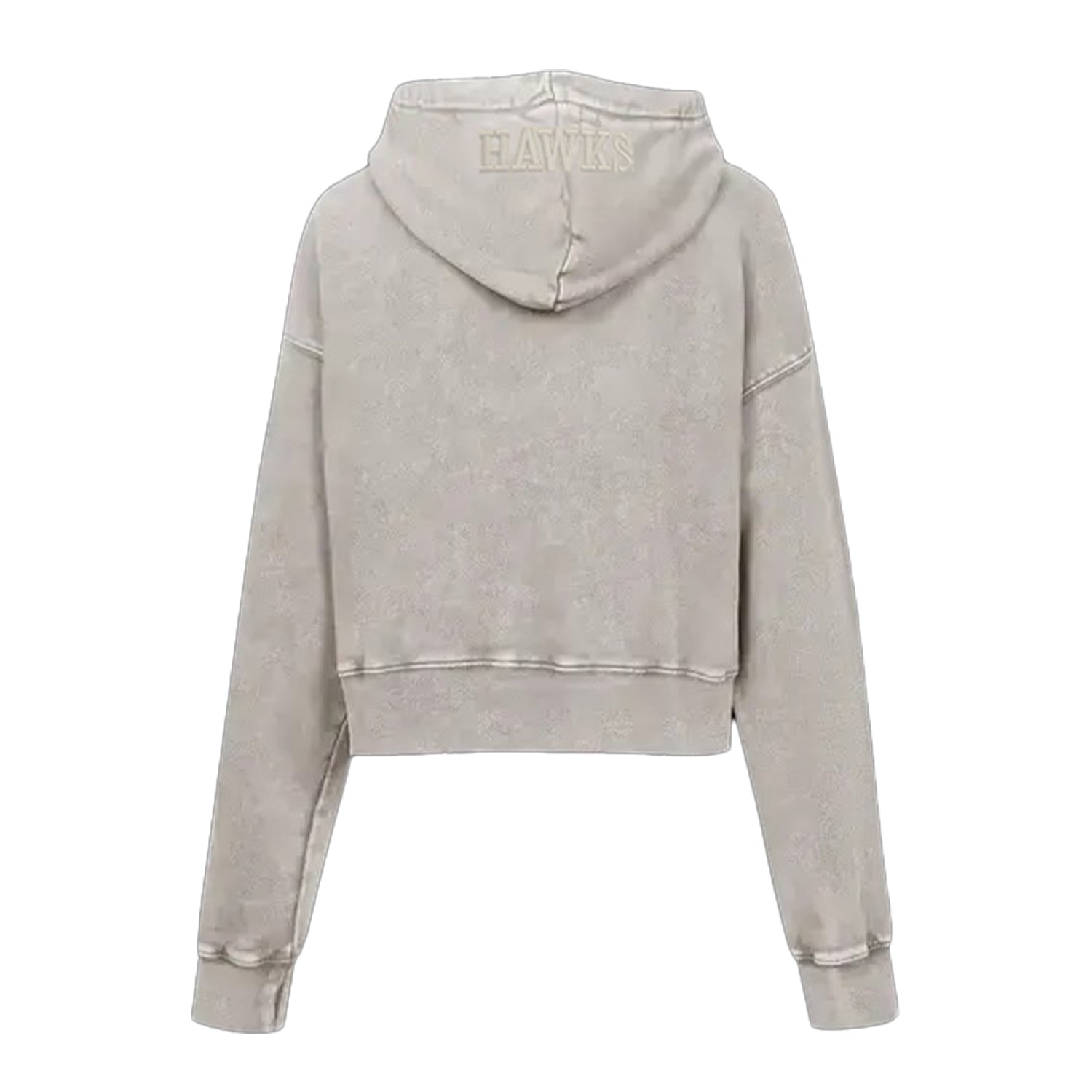 Women's Pro Standard Washed Cream Crop Hoodie