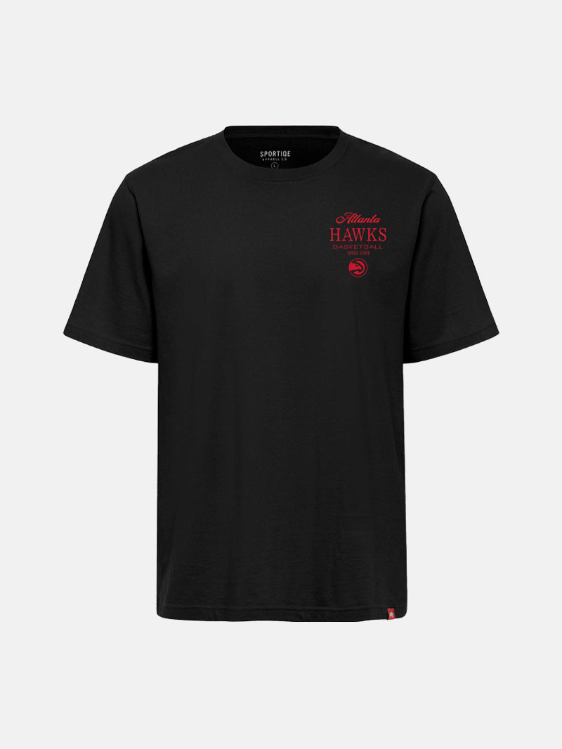 Sportiqe Hawks Jet Black Alma Duke Tee