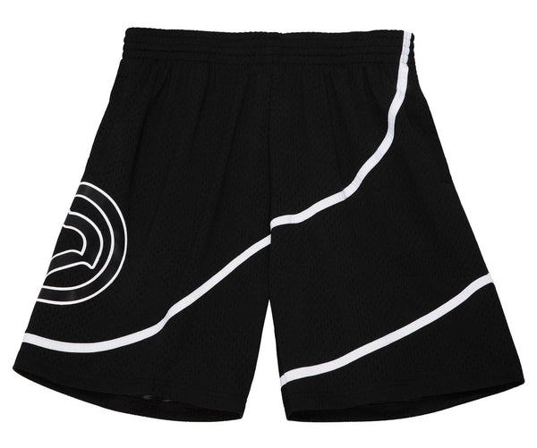 Mitchell & Ness Hawks White Logo Swingman Shorts