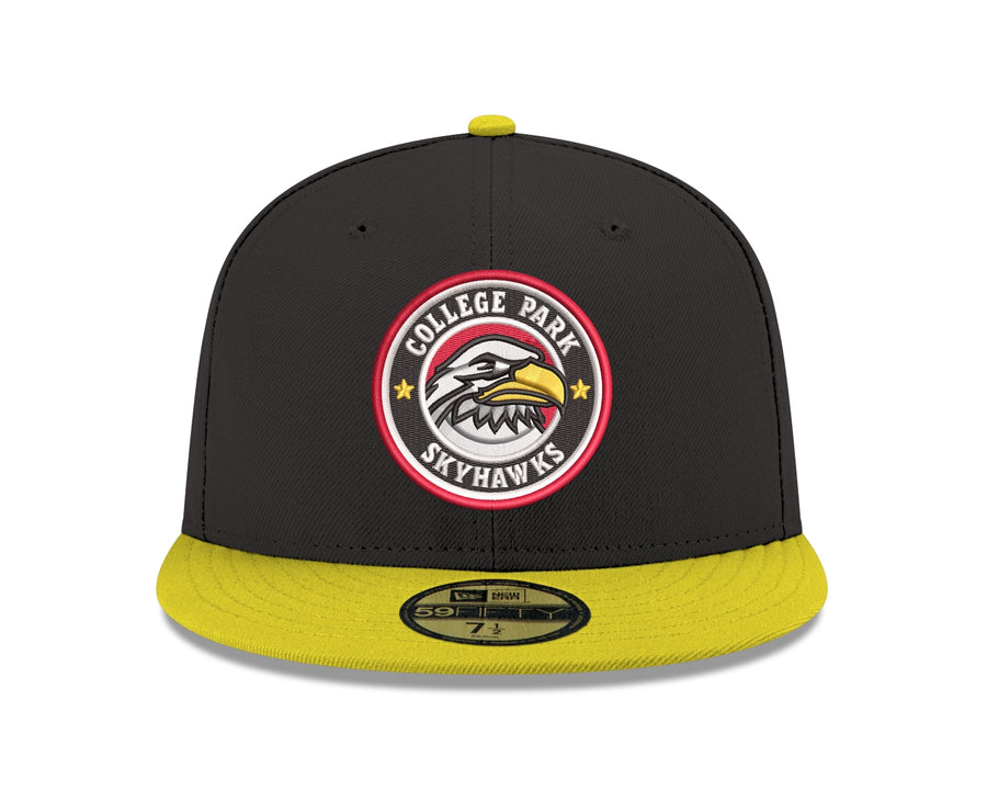 New Era Skyhawks Black Canary Yellow 59FIFTY Fitted