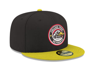 New Era Skyhawks Black Canary Yellow 59FIFTY Fitted