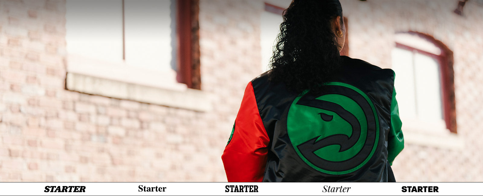 STARTER Men's Starter Red/Black Atlanta Hawks The Pro II Half-Zip