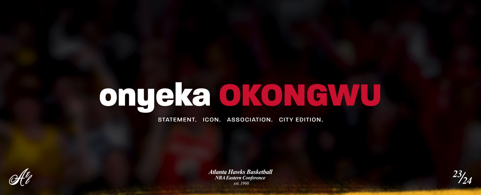 Atlanta Hawks Onyeka Okongwu 75th Anniversary City Gold Jersey