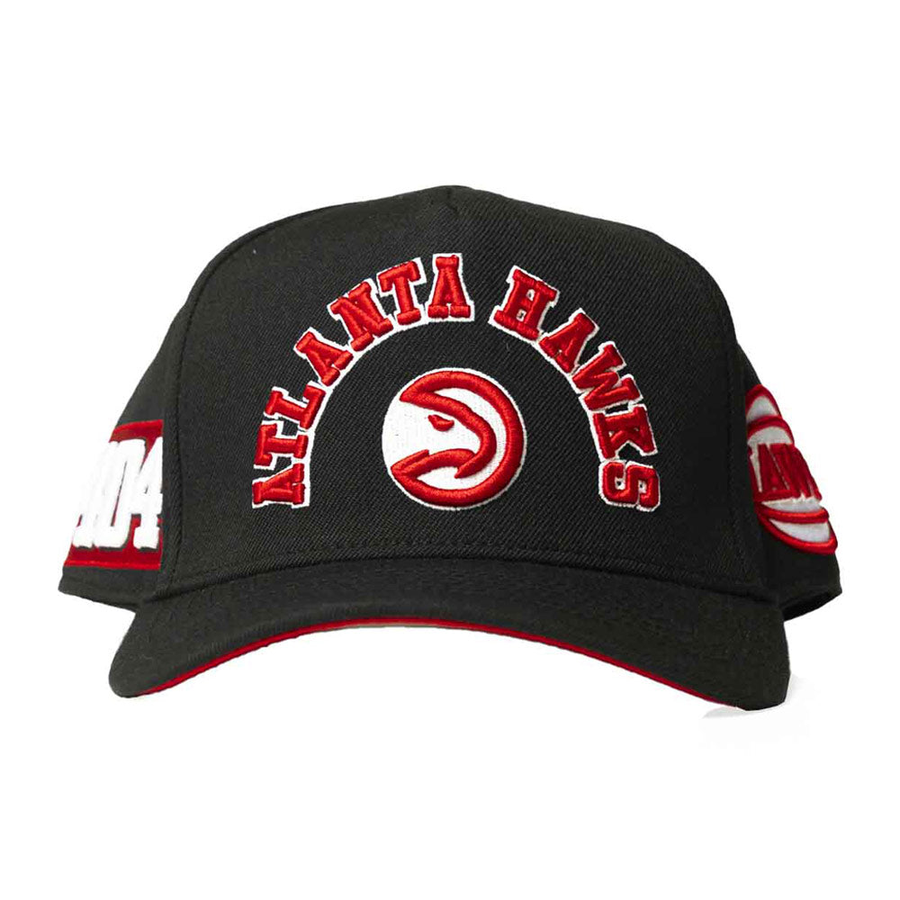 Pro Standard Hawks Black Snapback Curve Visor